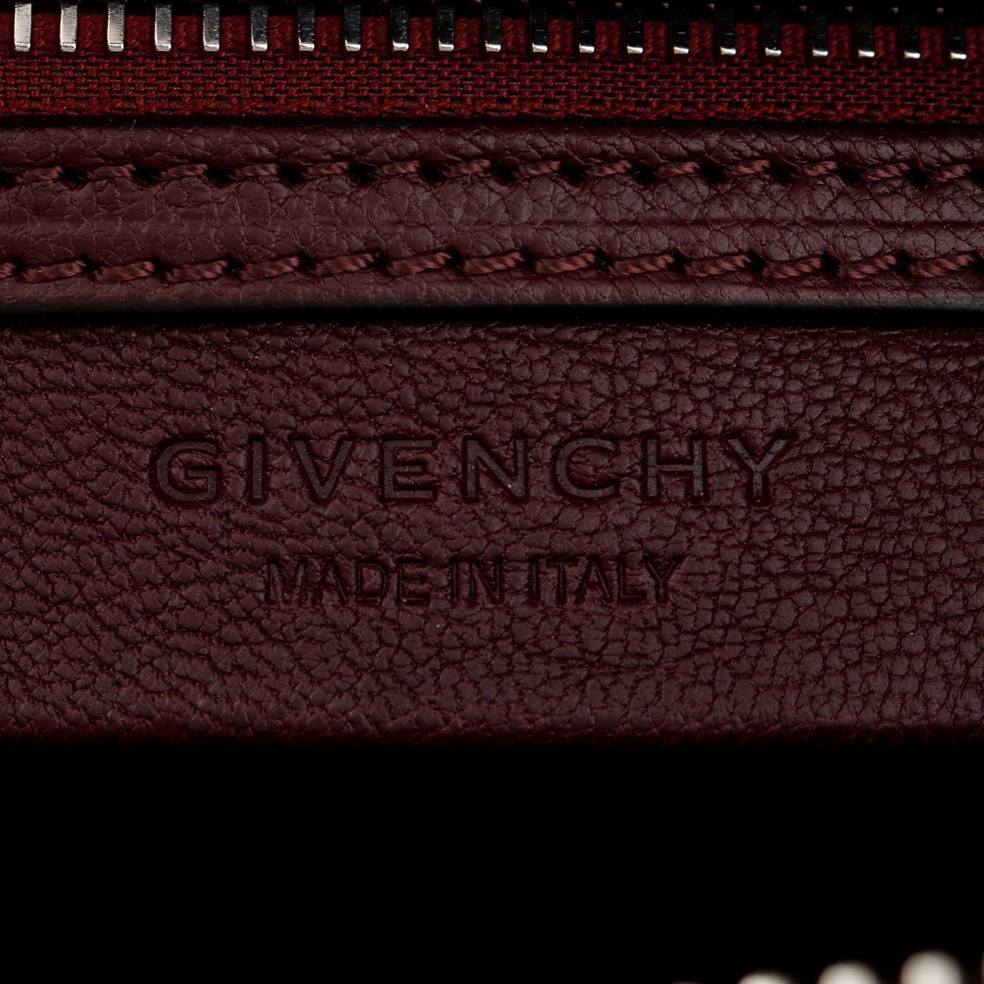 Givenchy Burgundy Sugar Goatskin Leather Small Antigona Bag