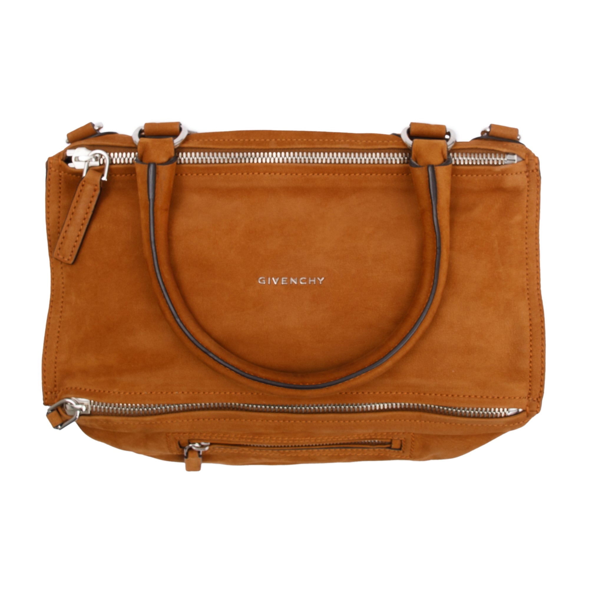 Givenchy Cognac Nubuck Medium Pandora Bag w/ Strap
