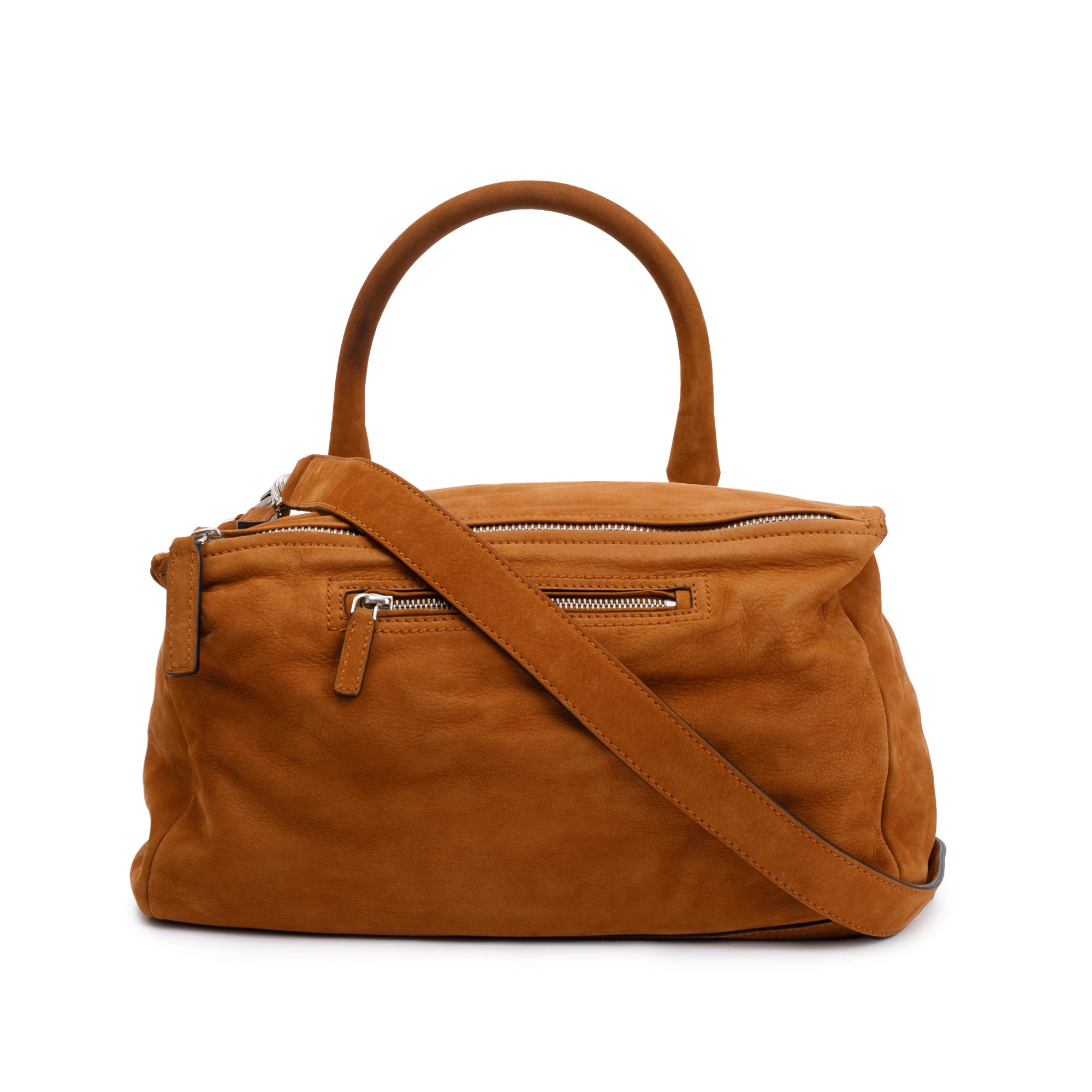 Givenchy Cognac Nubuck Medium Pandora Bag w/ Strap