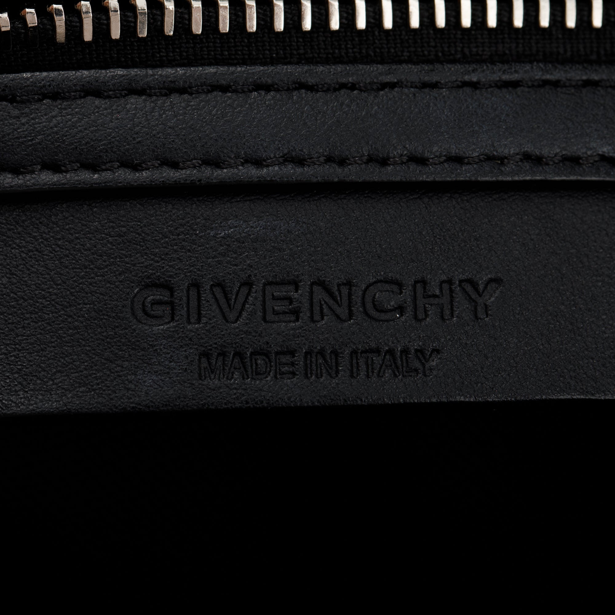 Givenchy Fur Trim Black Calfskin Leather Medium Antigona Bag
