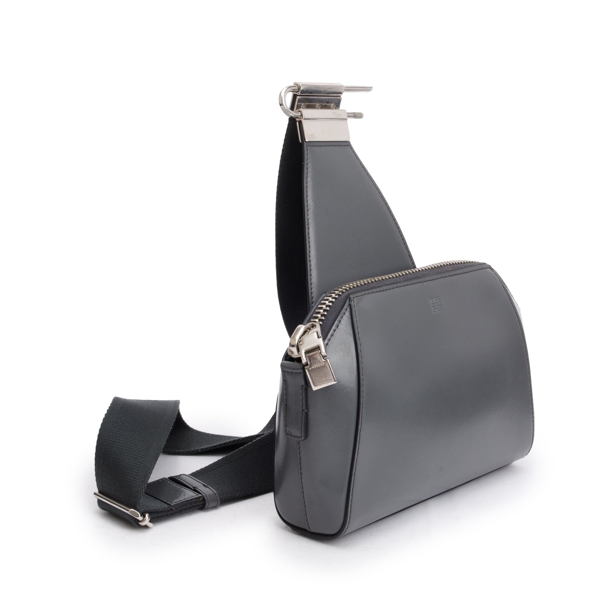 Givenchy Grey Box Leather Antigona Crossbody Bag