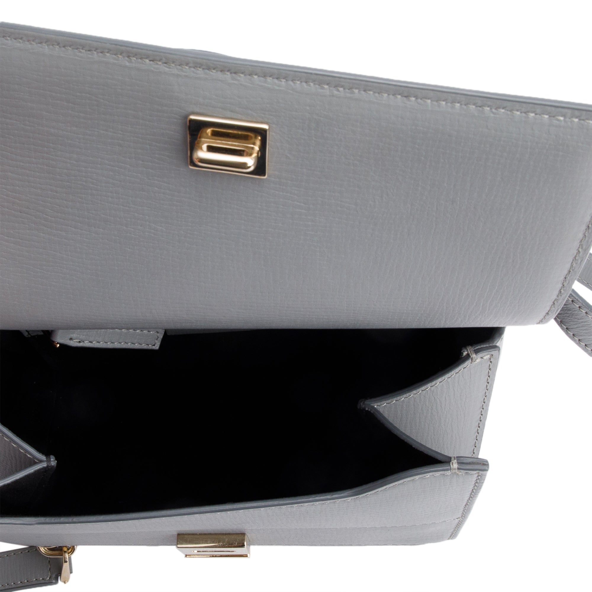 Givenchy Grey Box Leather Mini Pandora Box Chain Bag