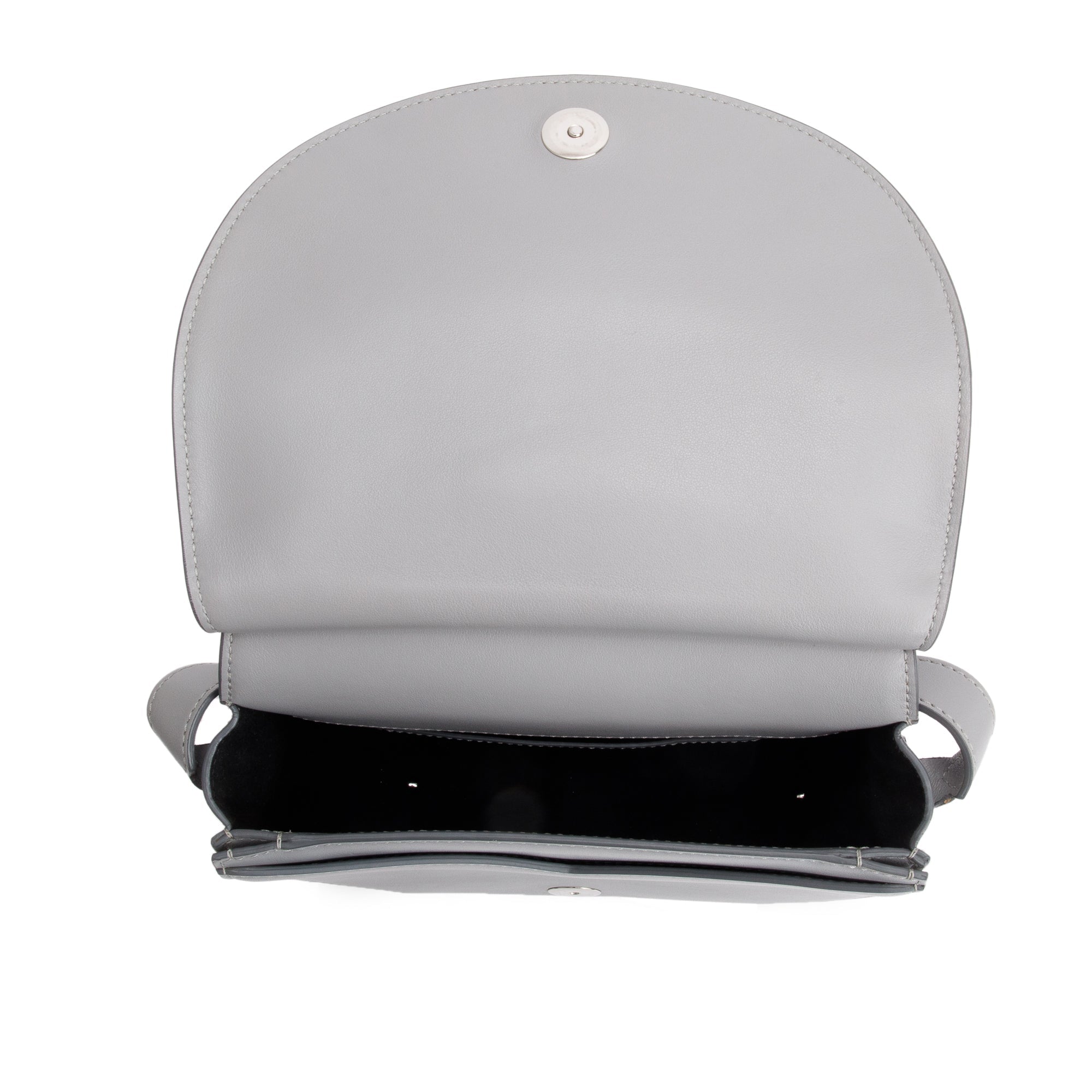 Givenchy Grey Calf Leather Mini Saddle Crossbody Bag