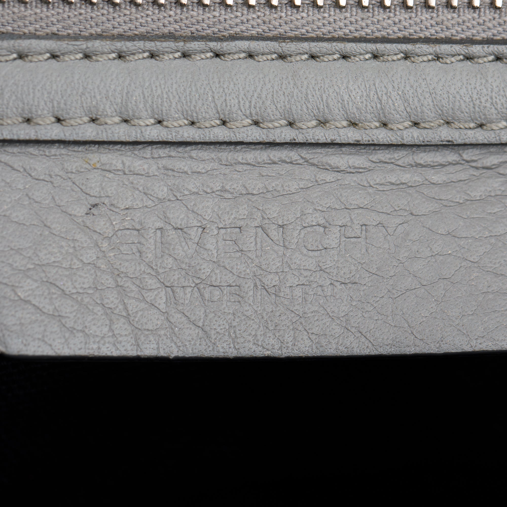 Givenchy Grey Calfskin Leather Pandora Pure Satchel Bag