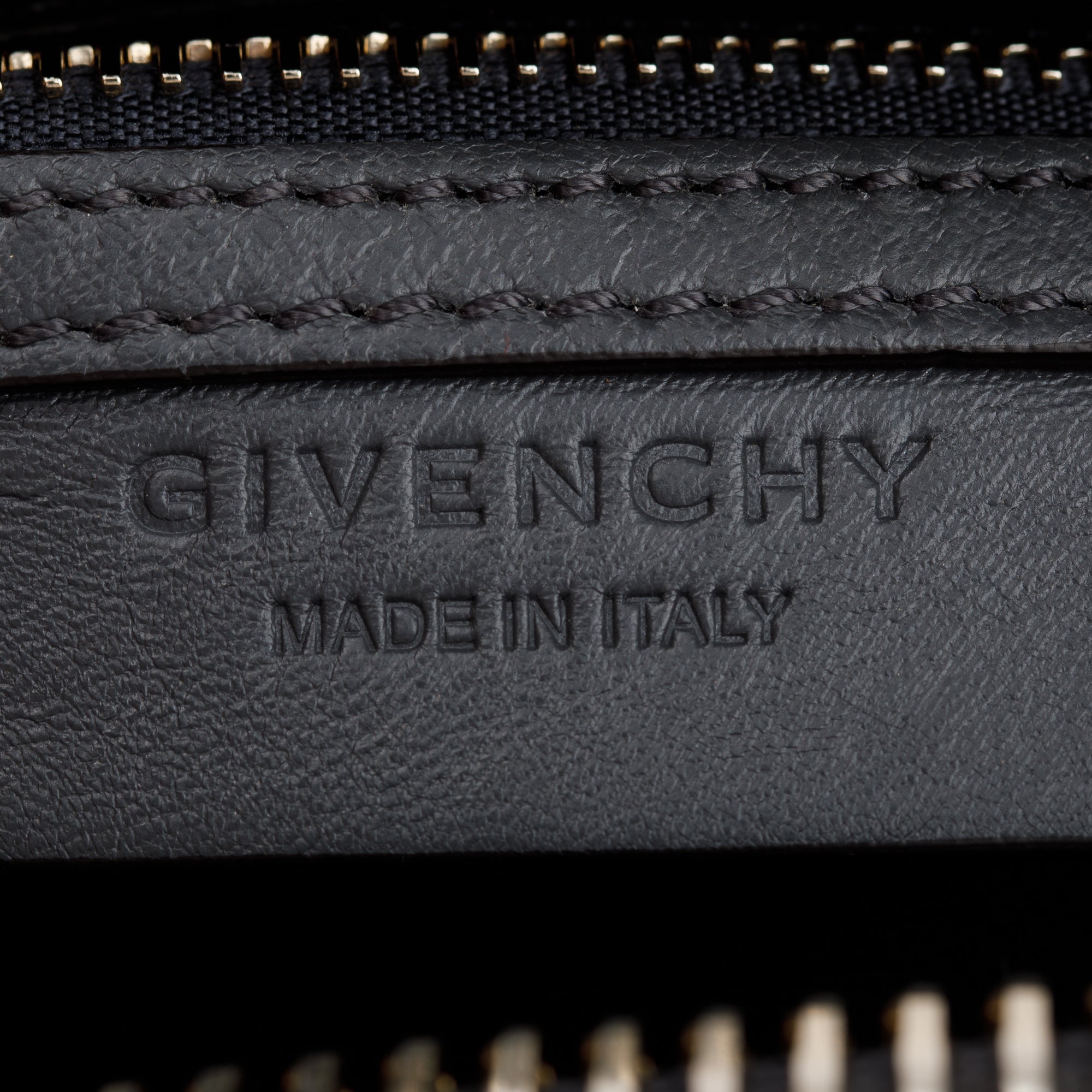 Givenchy Grey Croc-Embossed Leather Small Antigona Bag