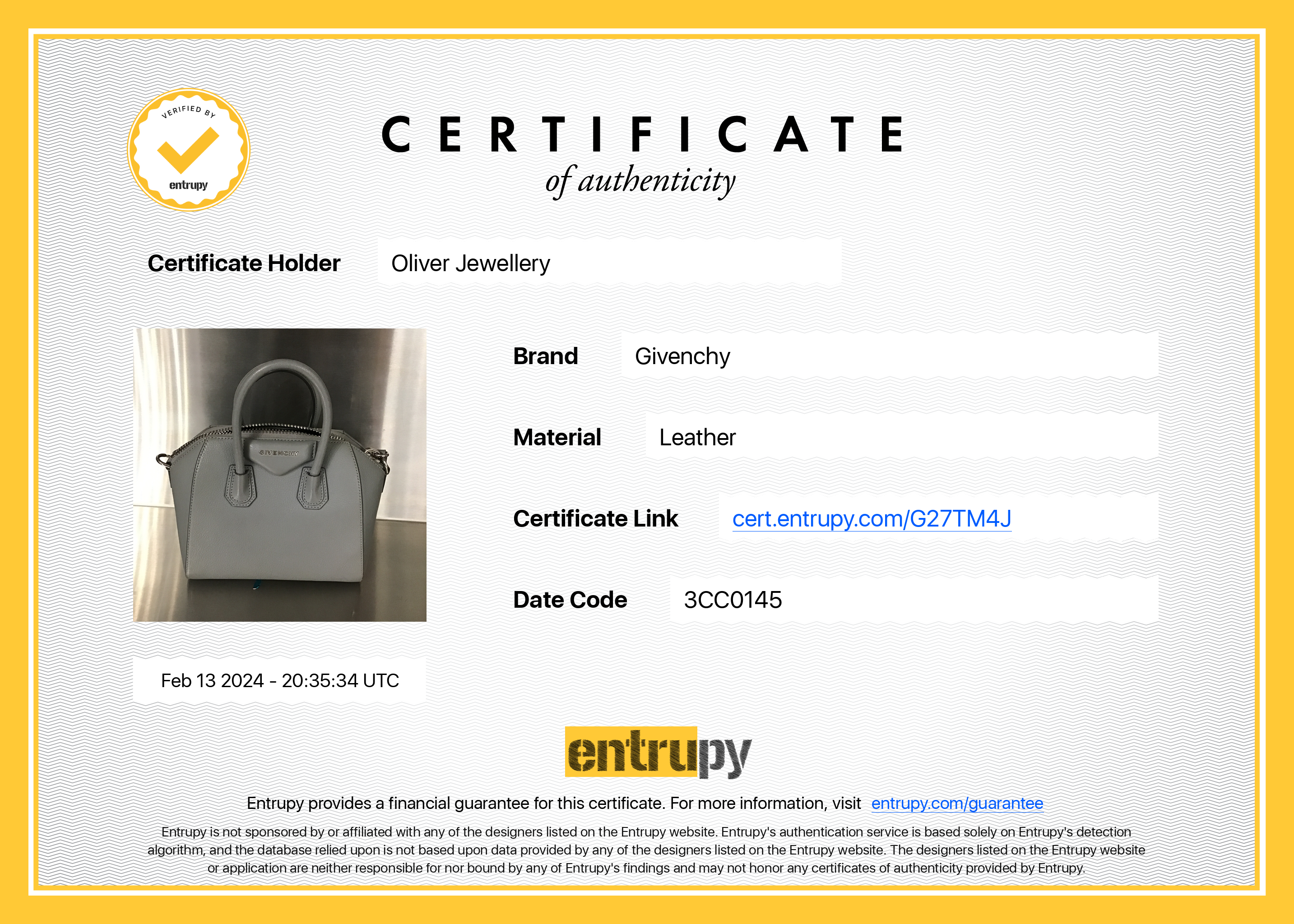 Givenchy Grey Goatskin Leather Mini Antigona Bag w/ Strap