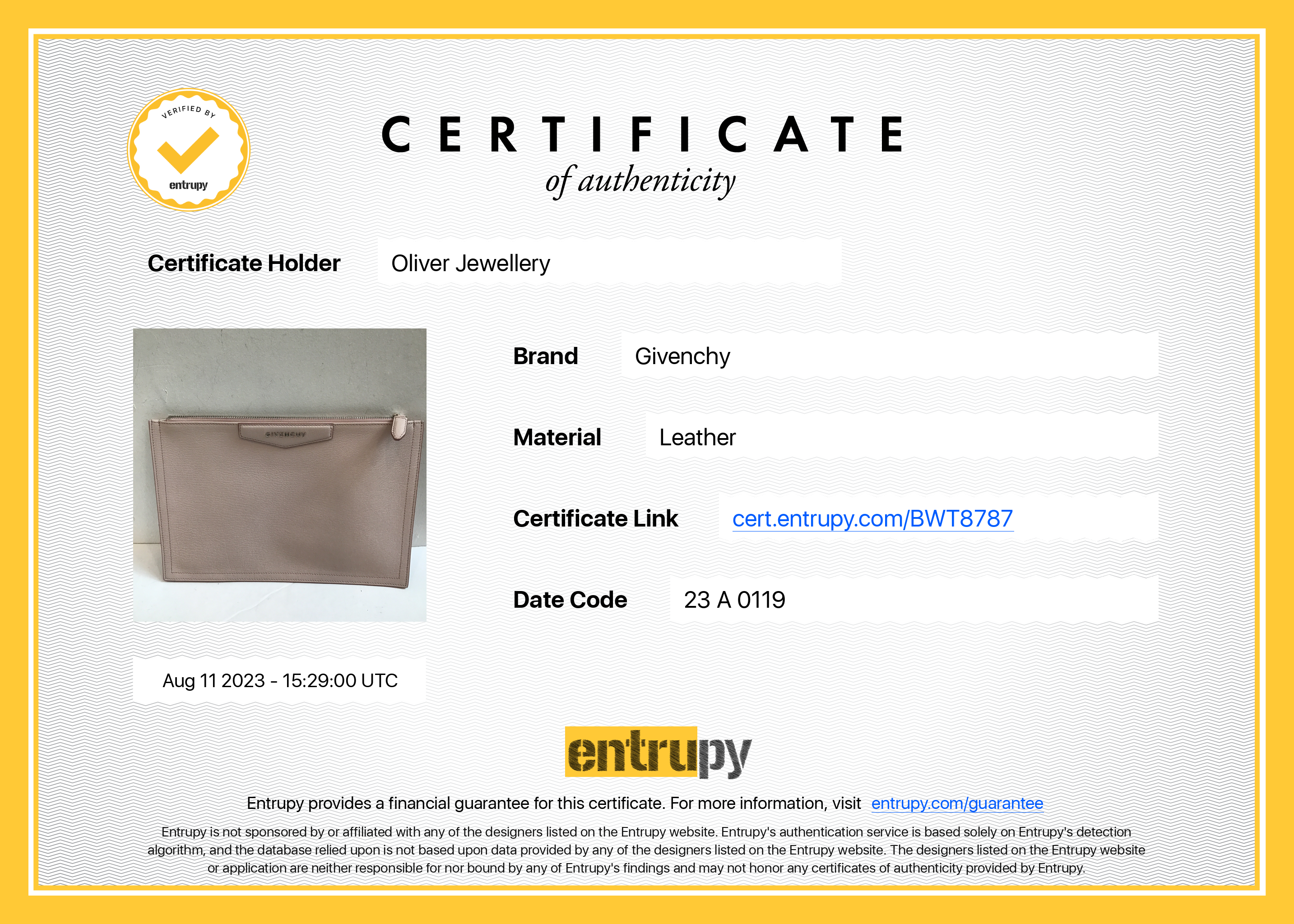 Givenchy Medium Antigona Zip Pouch w/ Box