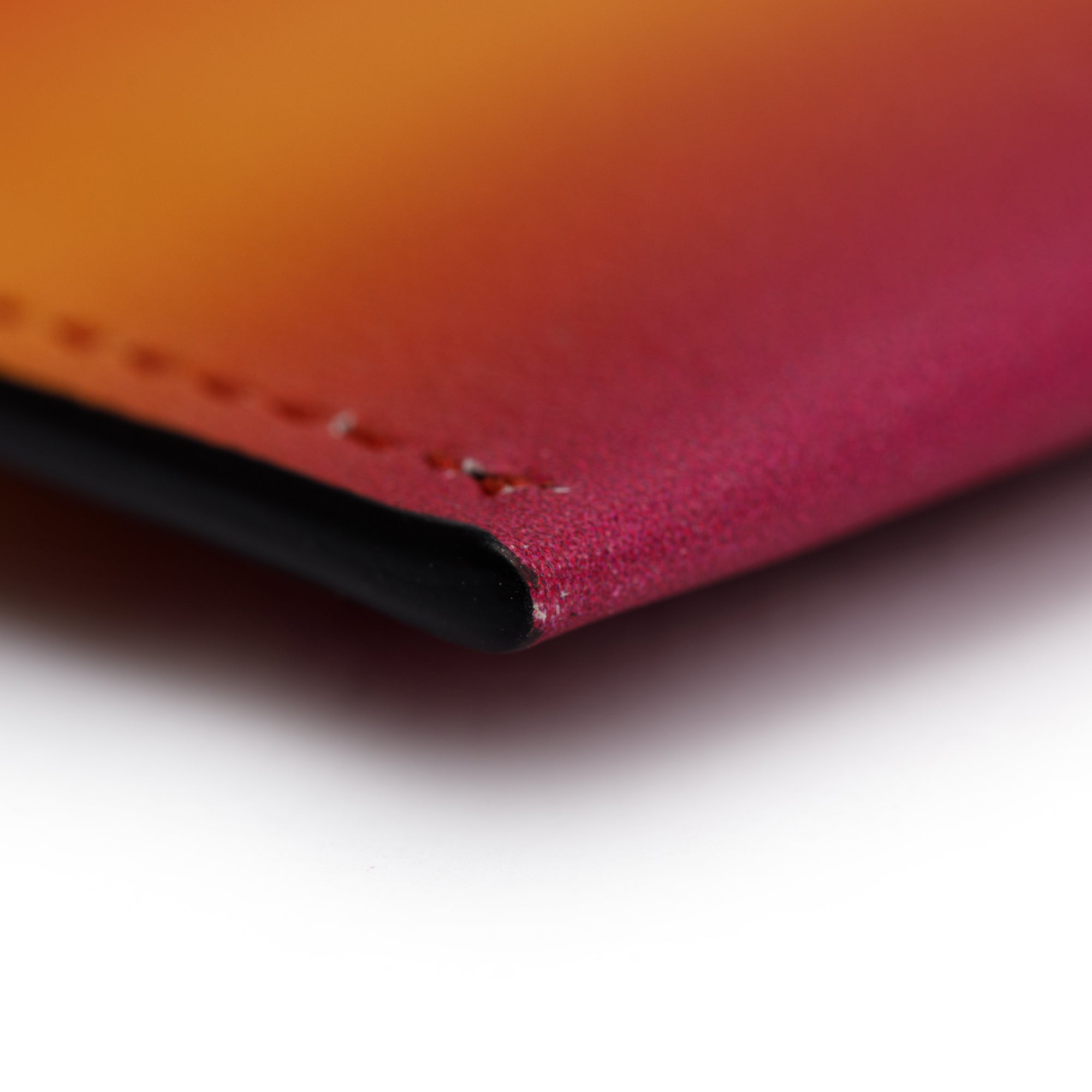 Givenchy Orange Ombre Calfskin 3 CC Card Holder w/ Box