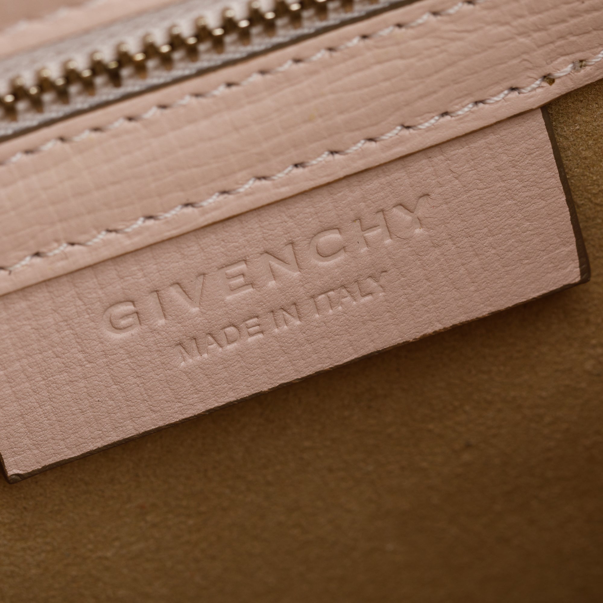 Givenchy Pink Textured Calfskin Mini Pandora Box Chain Bag