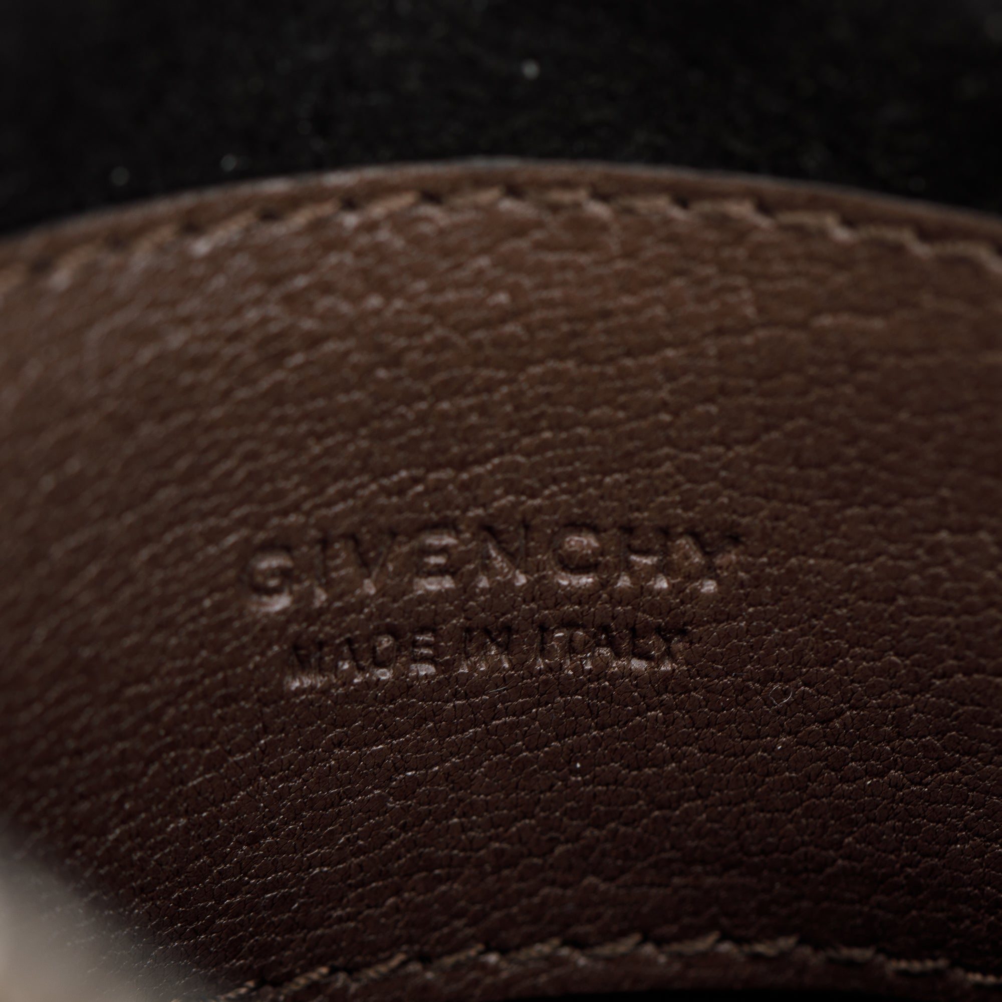 Givenchy Python & Brown Calfskin Leather Nano GV3 Mini Bag