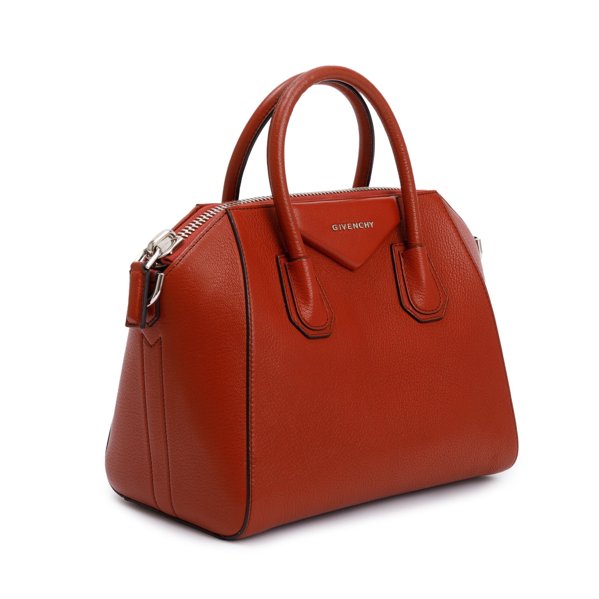 Givenchy Red Sugar Goatskin Leather Small Antigona Bag