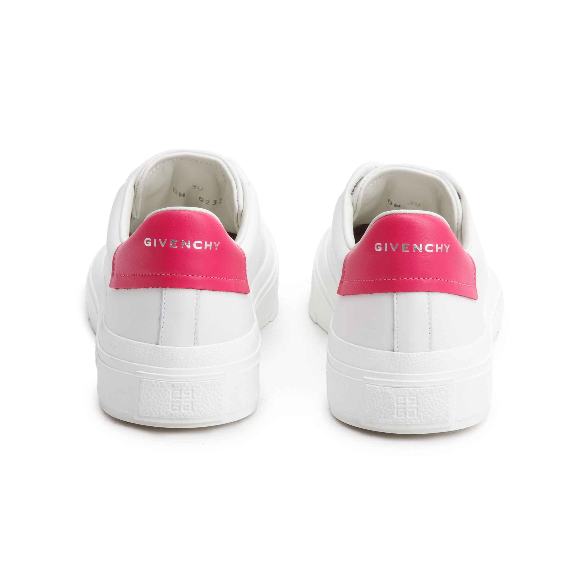 Givenchy White Calfskin Leather Town City Court Lace-Up Sneakers, Size 39