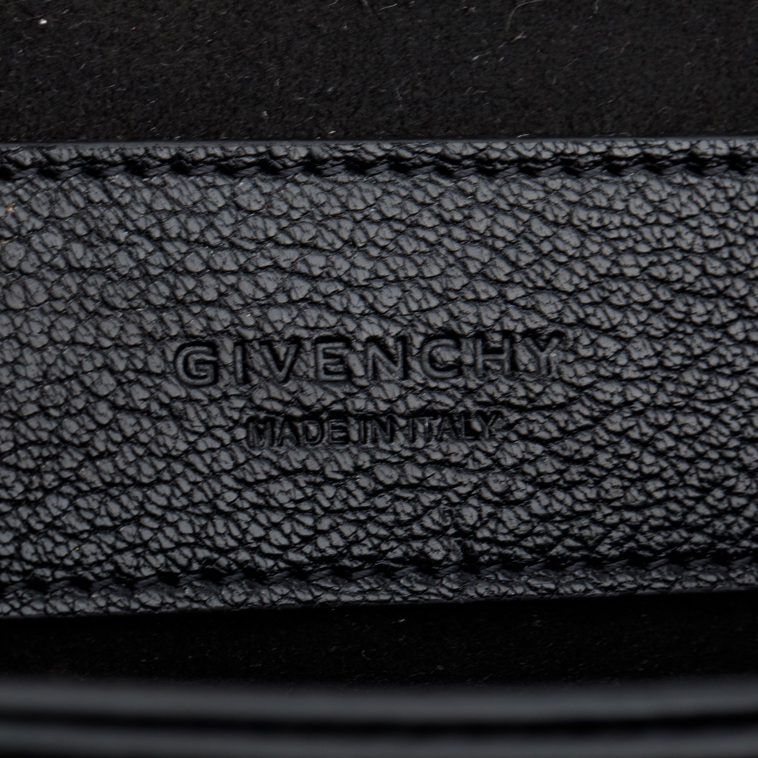 Givenchy Black Goatskin Medium GV3 Shoulder Bag w/ Strap