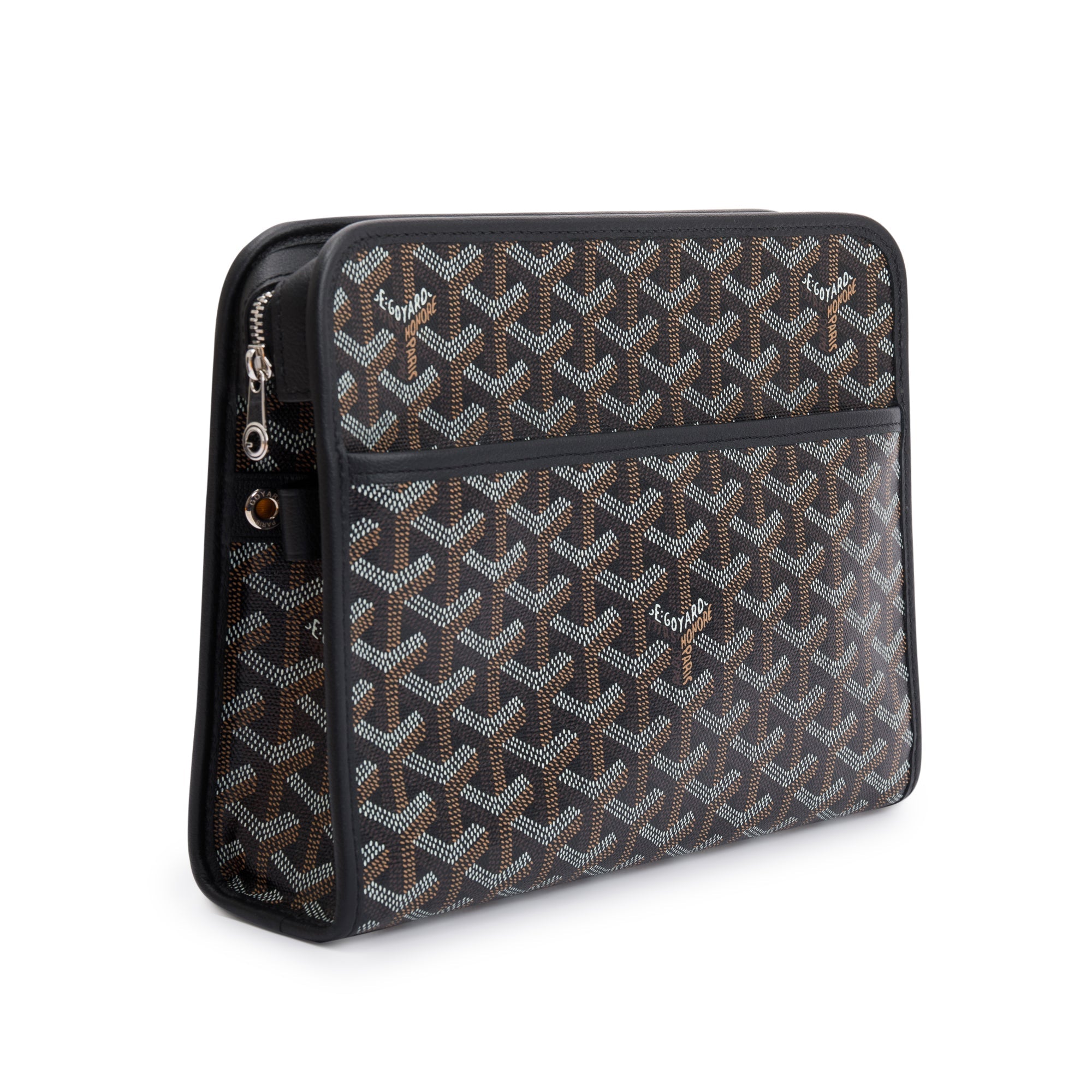 Goyard 2020 Black Monogram Canvas Jouvence Toiletry Pouch MM