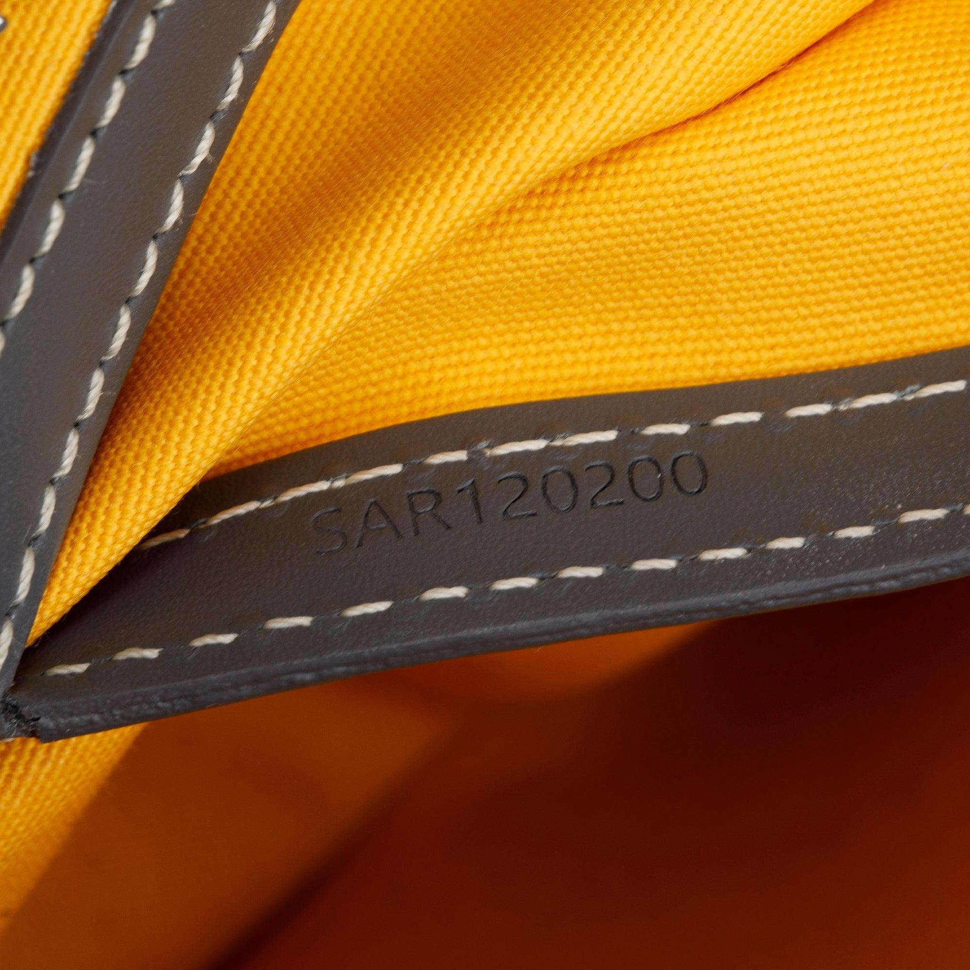 Goyard 2020 Grey Leather & Monogram Canvas Sac Cap Vert Crossbody Bag