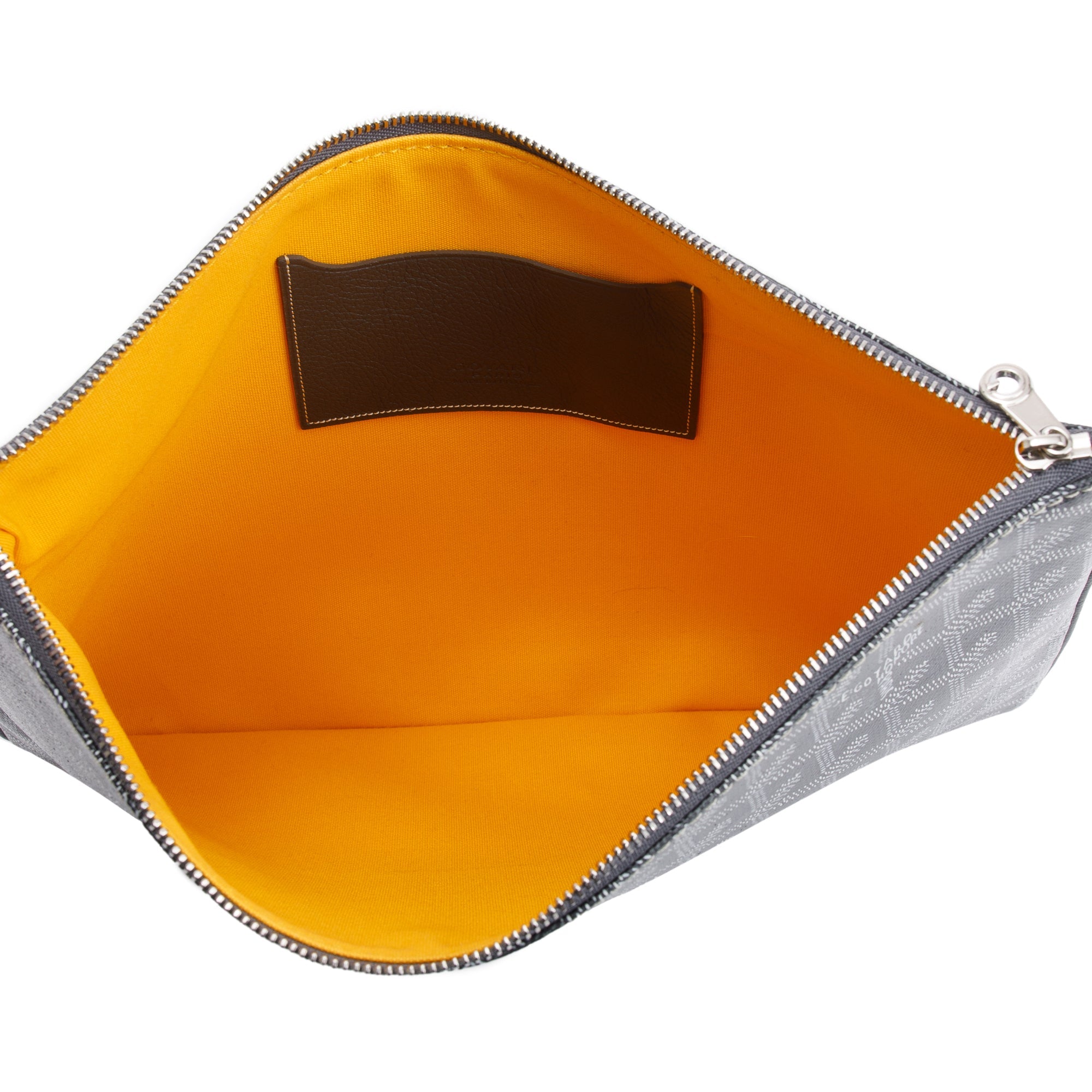 Goyard 2020 Grey Monogram Canvas Senat Clutch MM