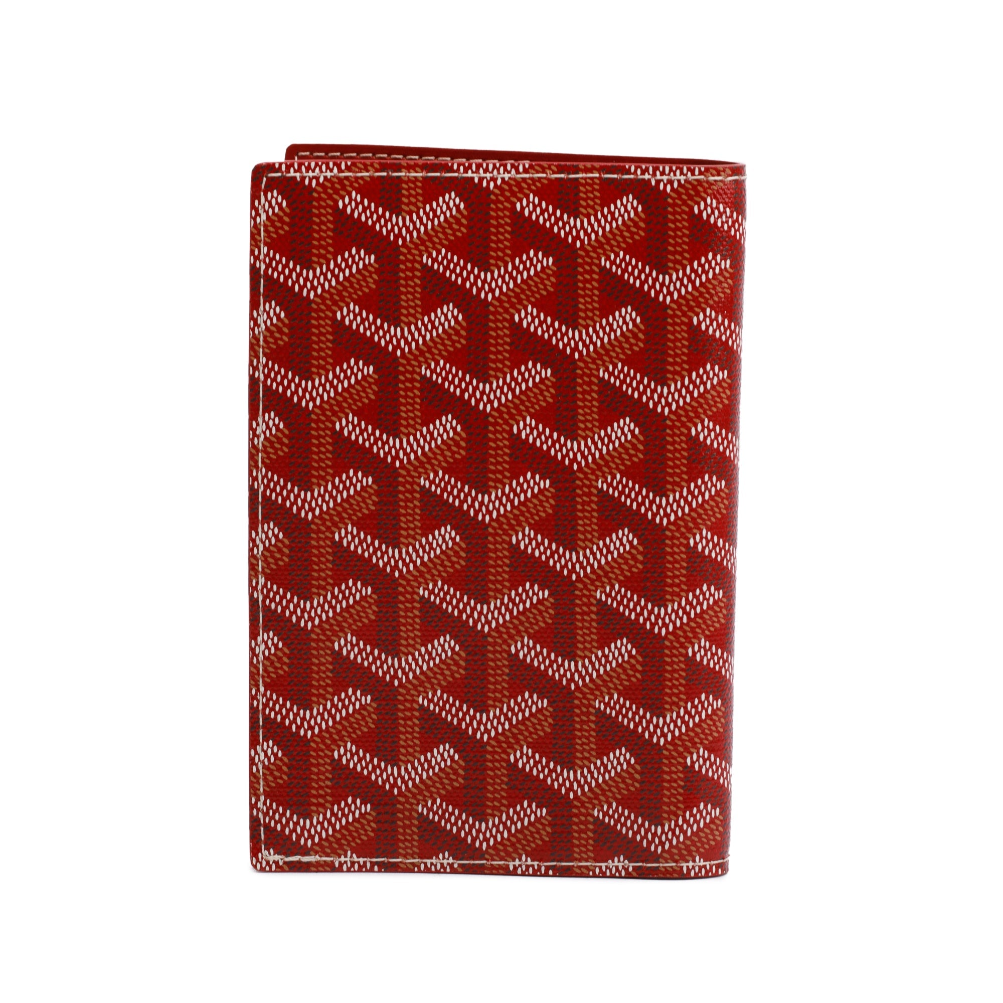 Goyard 2020 Red Monogram Coated Canvas Grenelle Passport Cover w/ Box & Receipt