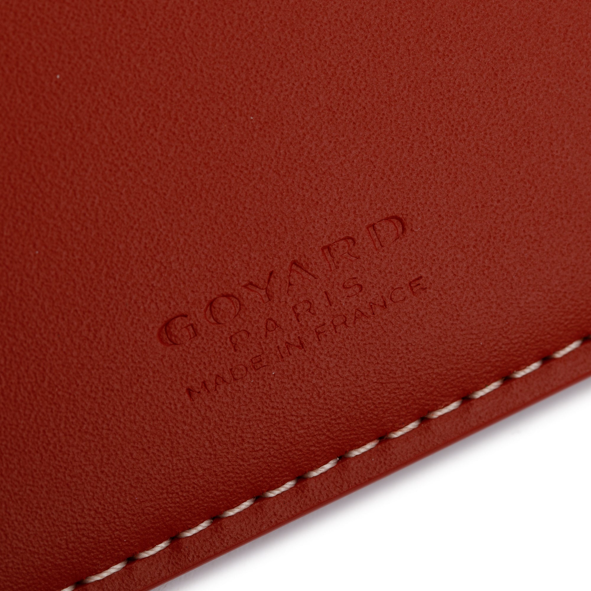 Goyard 2020 Red Monogram Coated Canvas Grenelle Passport Cover w/ Box & Receipt