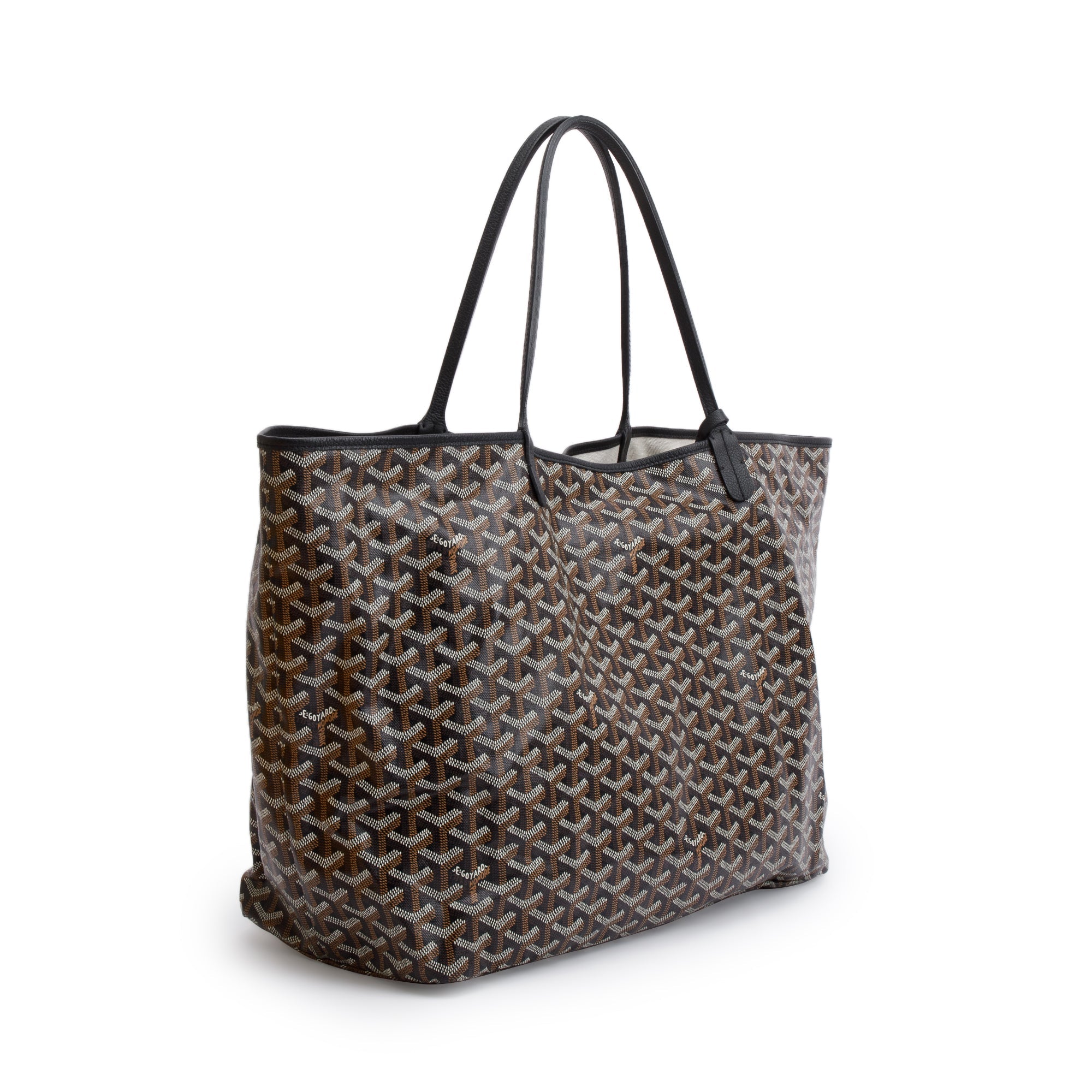 Goyard 2021 Black Monogram Canvas Saint Louis Tote GM w/ Pouch
