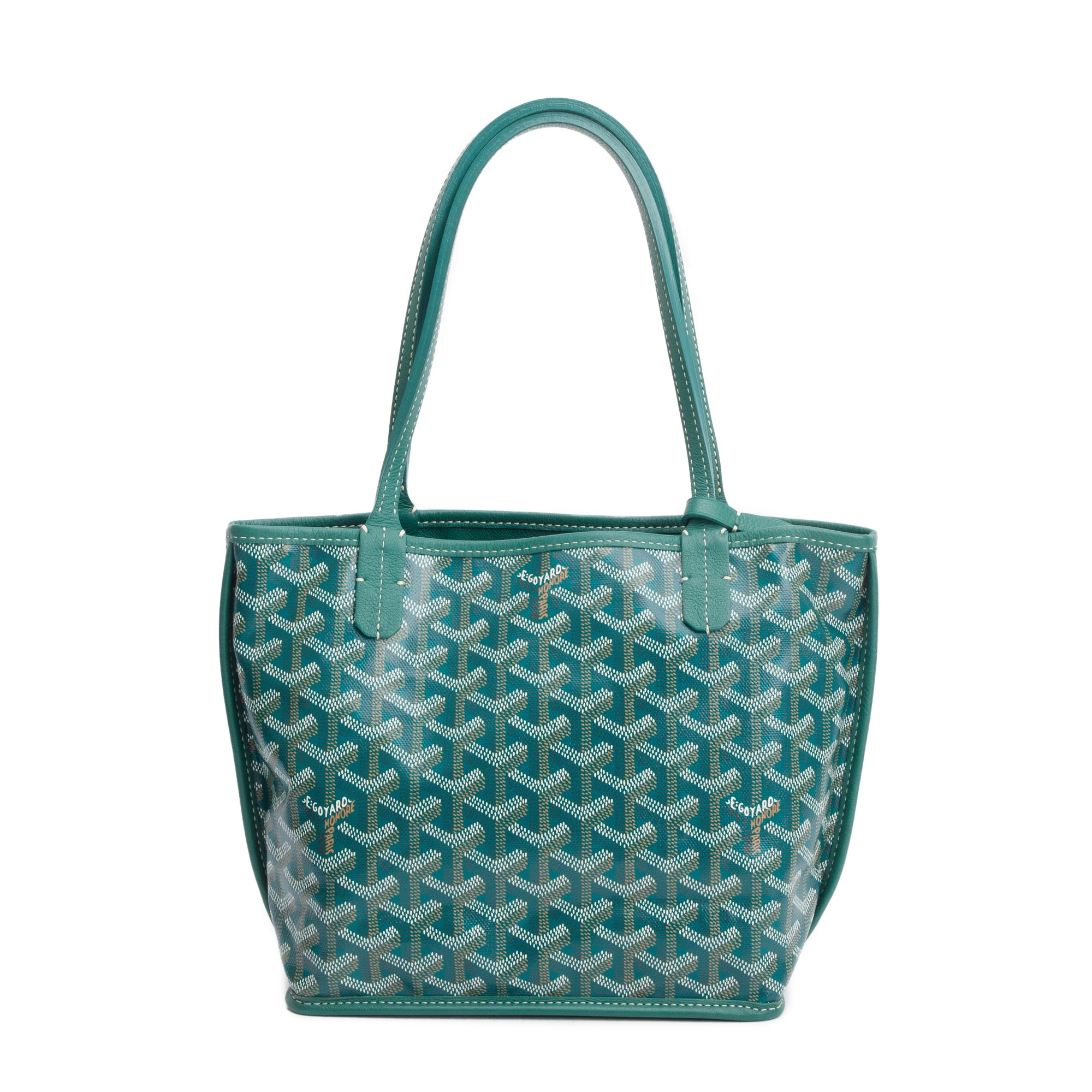 Goyard 2021 Green Coated Canvas Mini Reversible Anjou