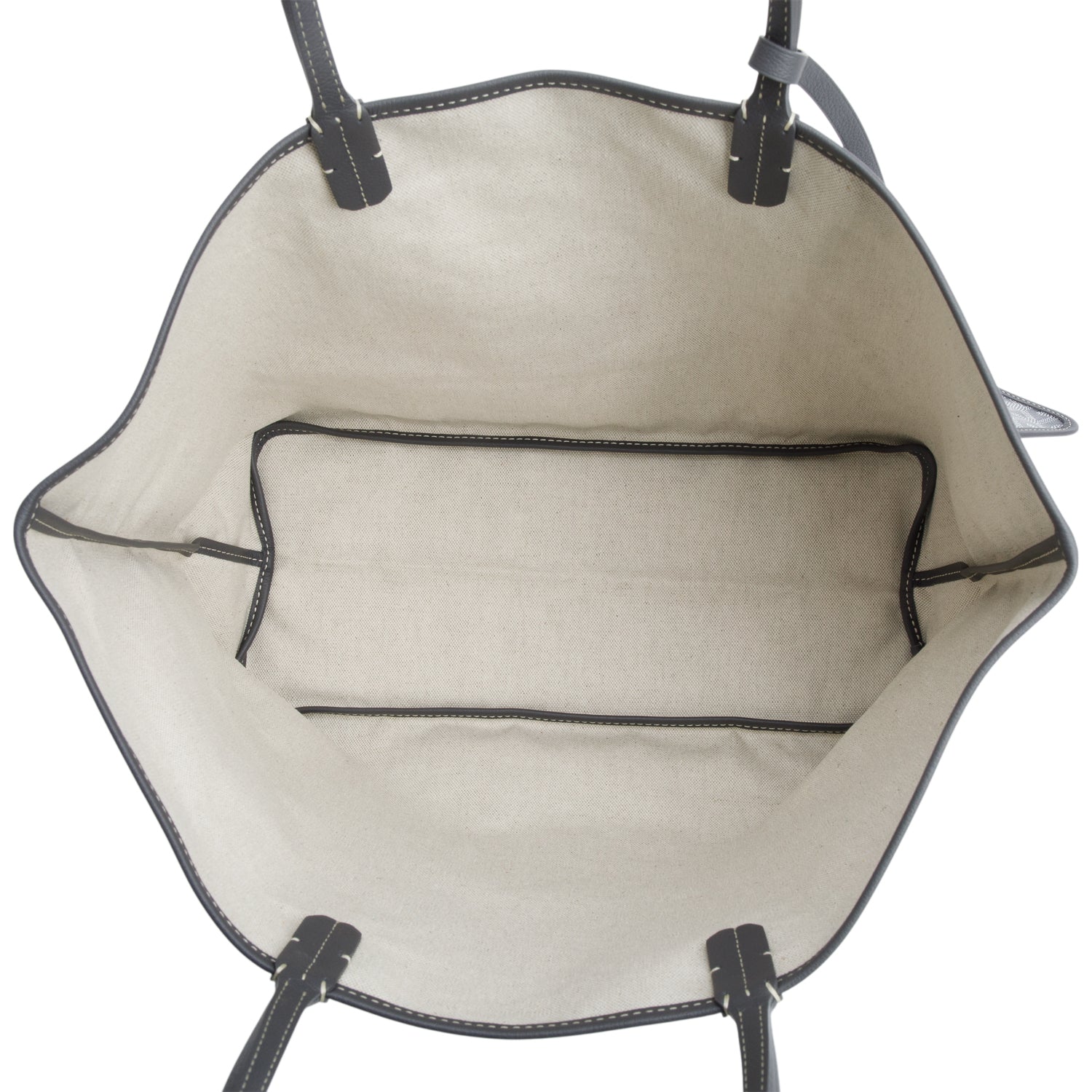 Goyard 2021 Grey Monogram Canvas Saint Louis Tote PM w/ Pouch