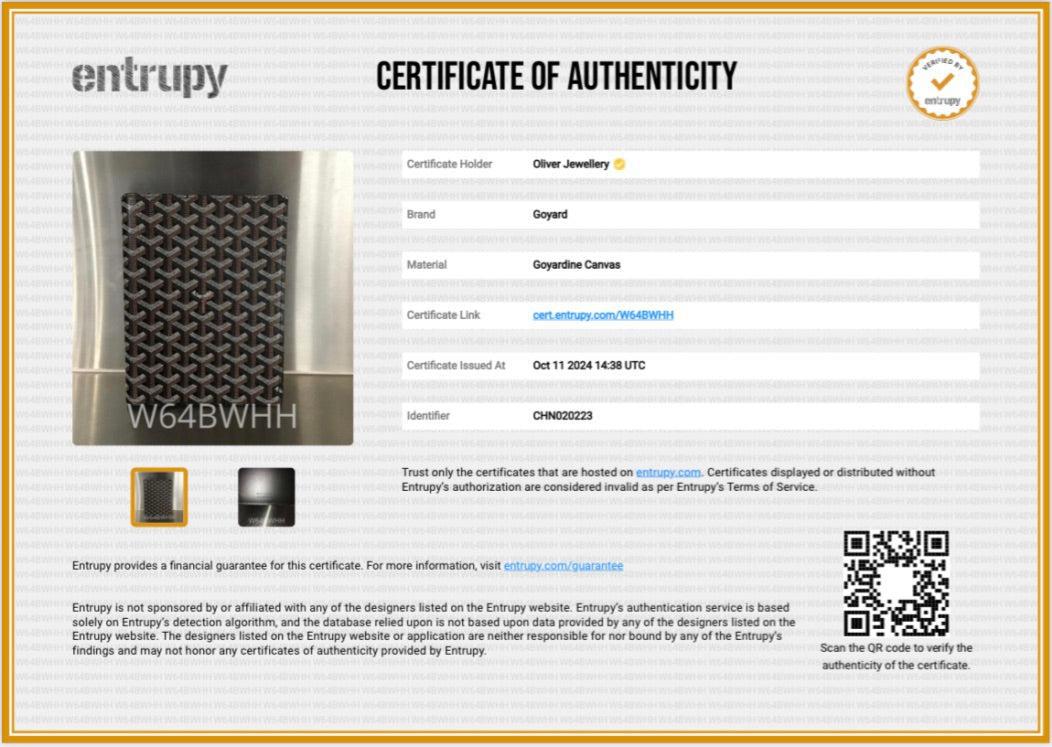 Goyard 2022 Black Monogram Coated Canvas Agenda Holder