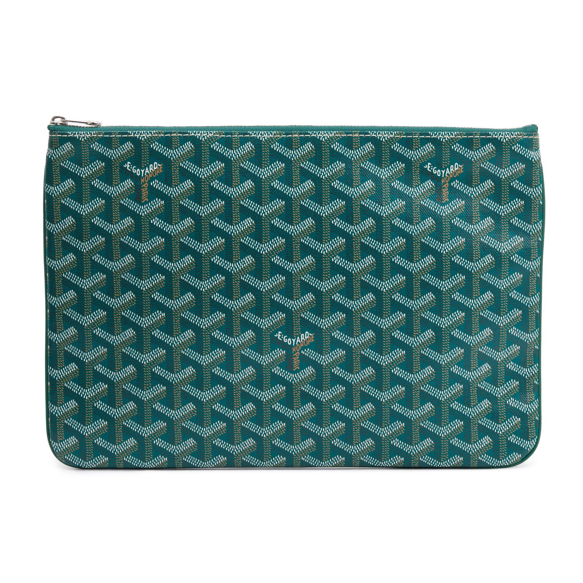 Goyard 2022 Green Goyardine Canvas Sanat Pochette MM