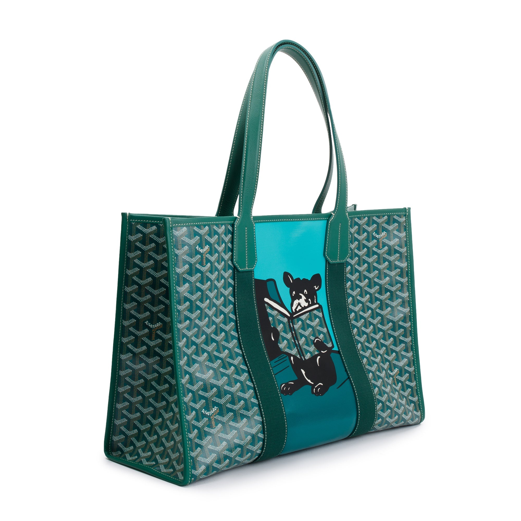 Goyard 2022 Green Monogram Canvas Villette Tote