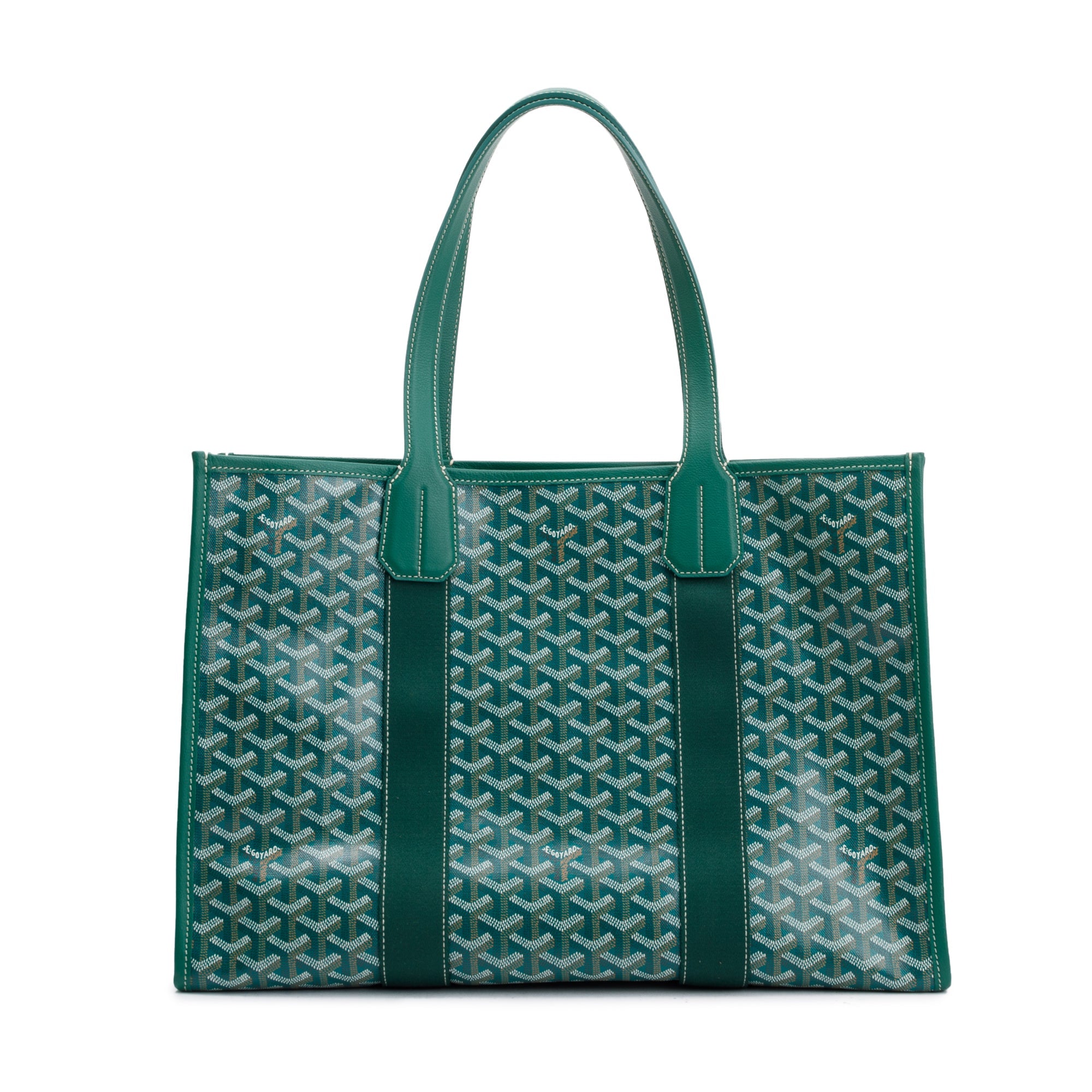 Goyard 2022 Green Monogram Canvas Villette Tote