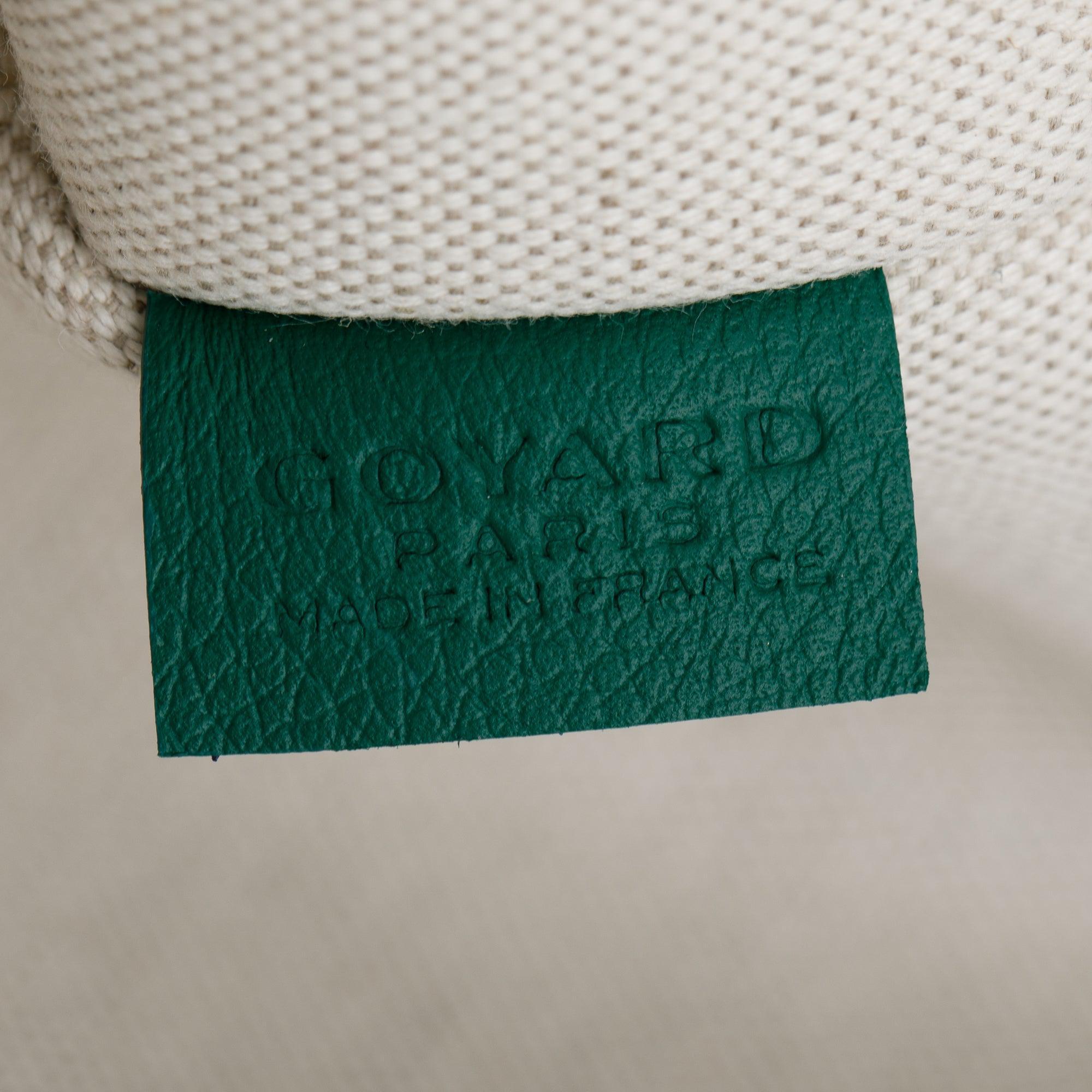 Goyard 2022 Green Monogram Canvas Villette Tote