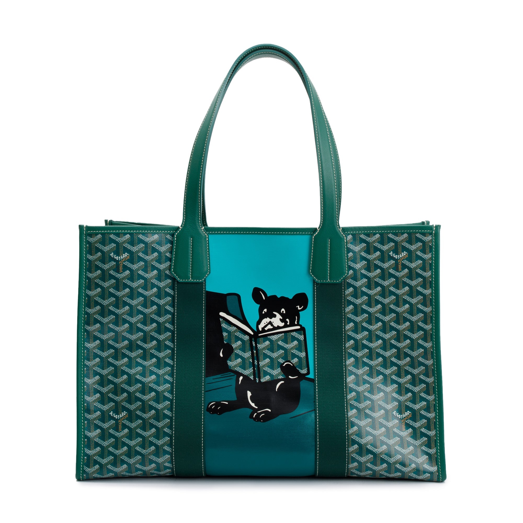 Goyard 2022 Green Monogram Canvas Villette Tote