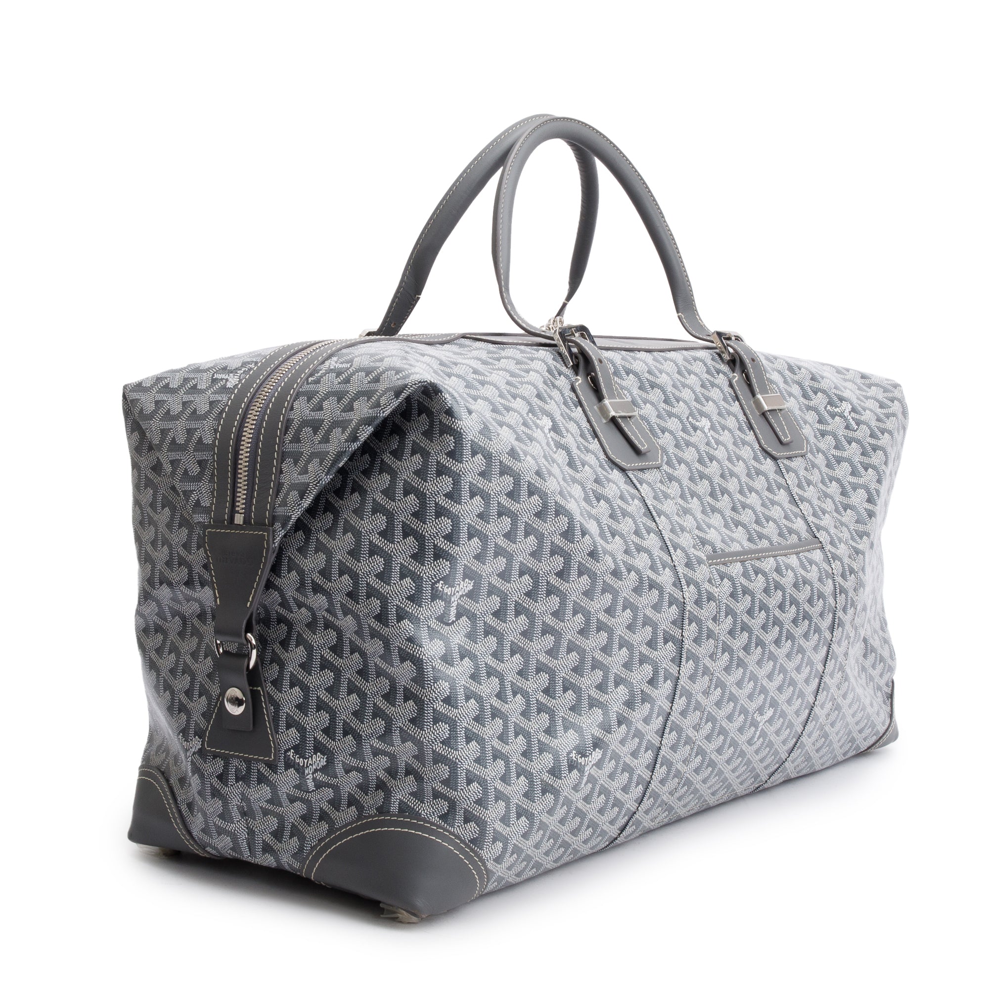 Goyard 2022 Grey Monogram Canvas Boeing 55 Duffle Bag