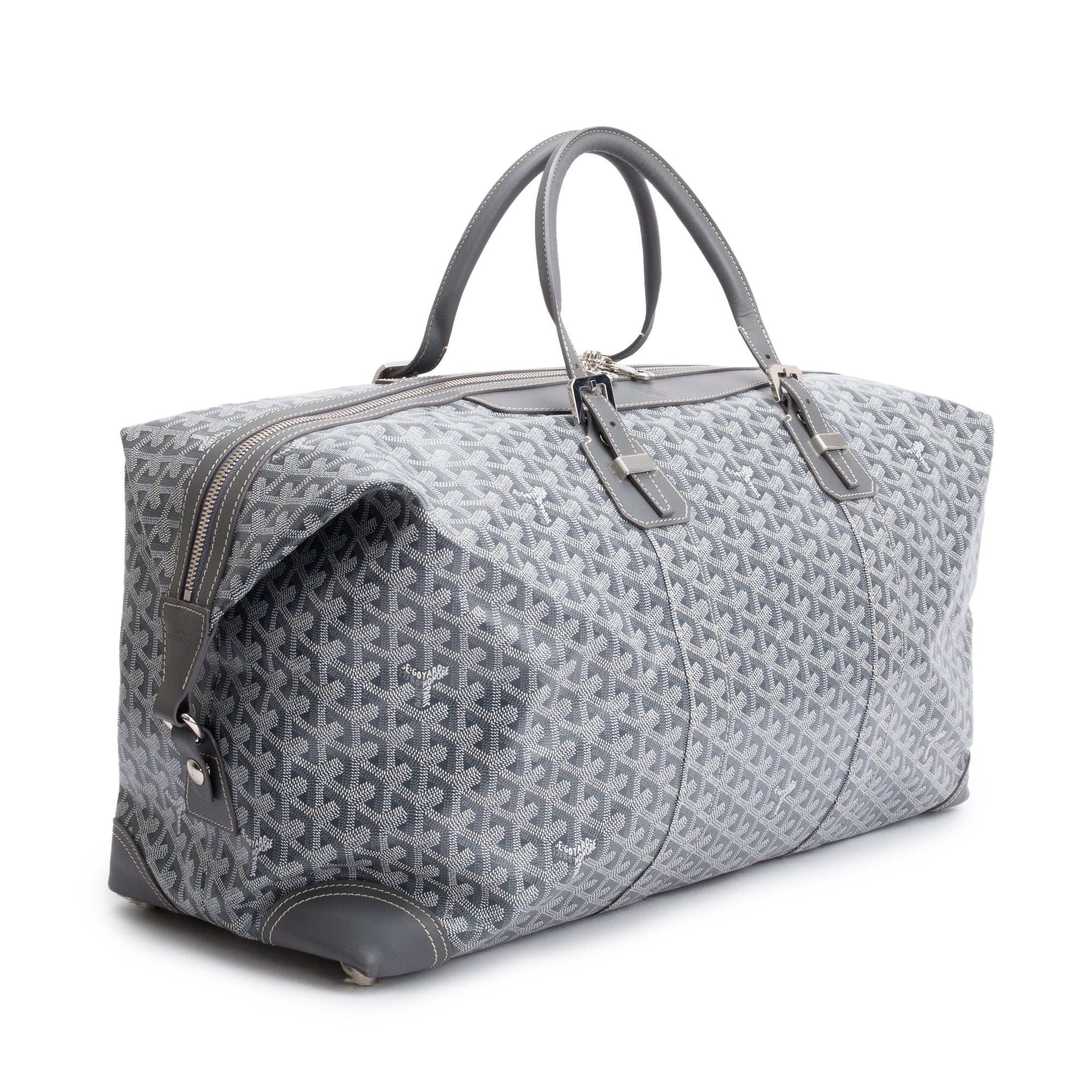 Goyard 2022 Grey Monogram Canvas Boeing 55 Duffle Bag