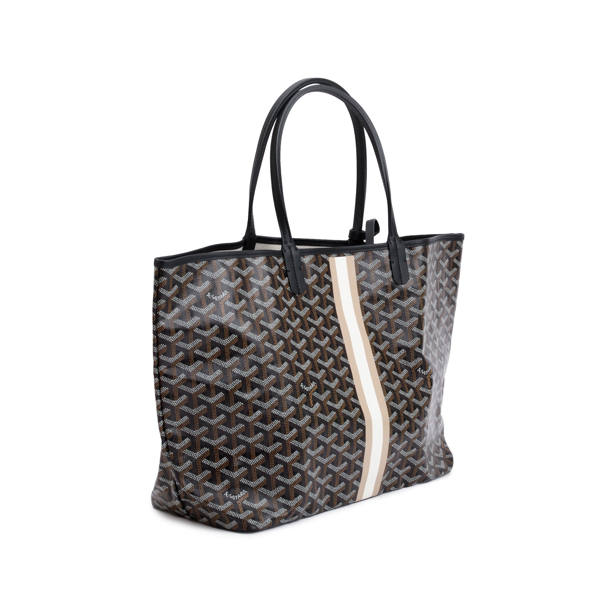Goyard 2023 Black Monogram Canvas Saint Louis Tote PM w/ Pouch