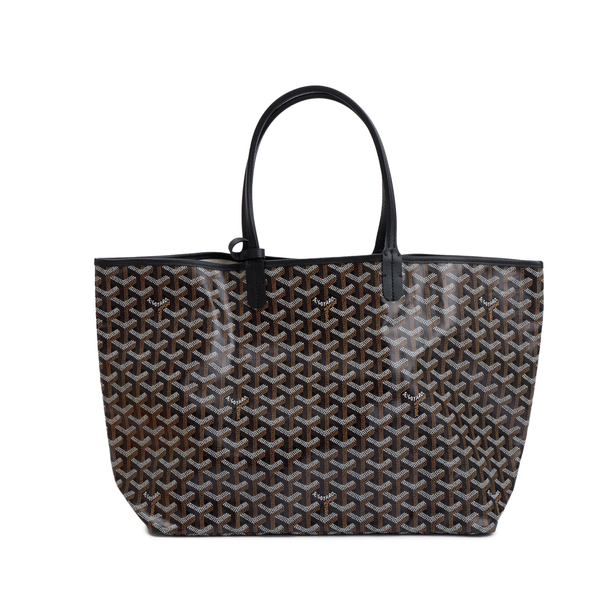 Goyard 2023 Black Monogram Canvas Saint Louis Tote PM w/ Pouch