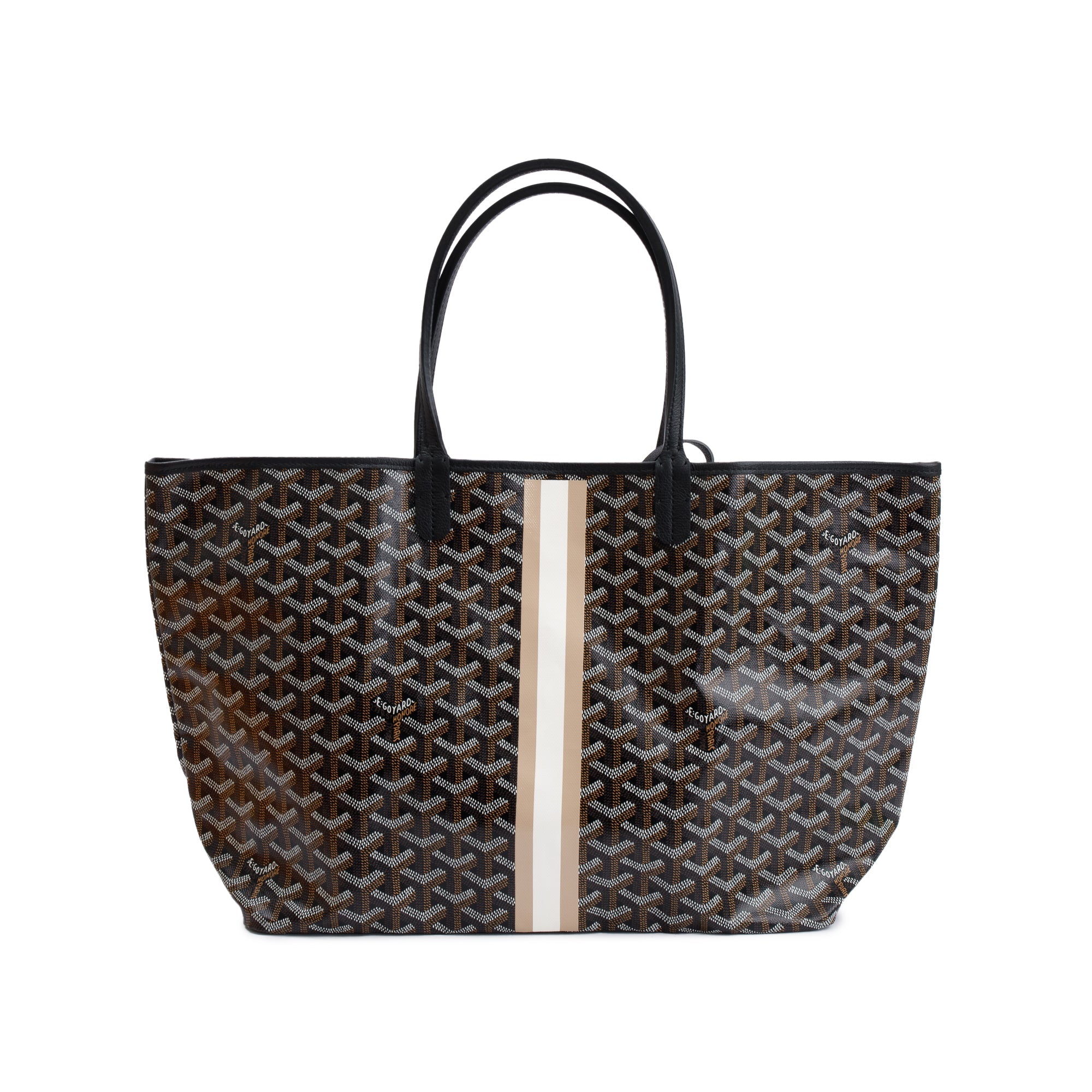 Goyard 2023 Black Monogram Canvas Saint Louis Tote PM w/ Pouch