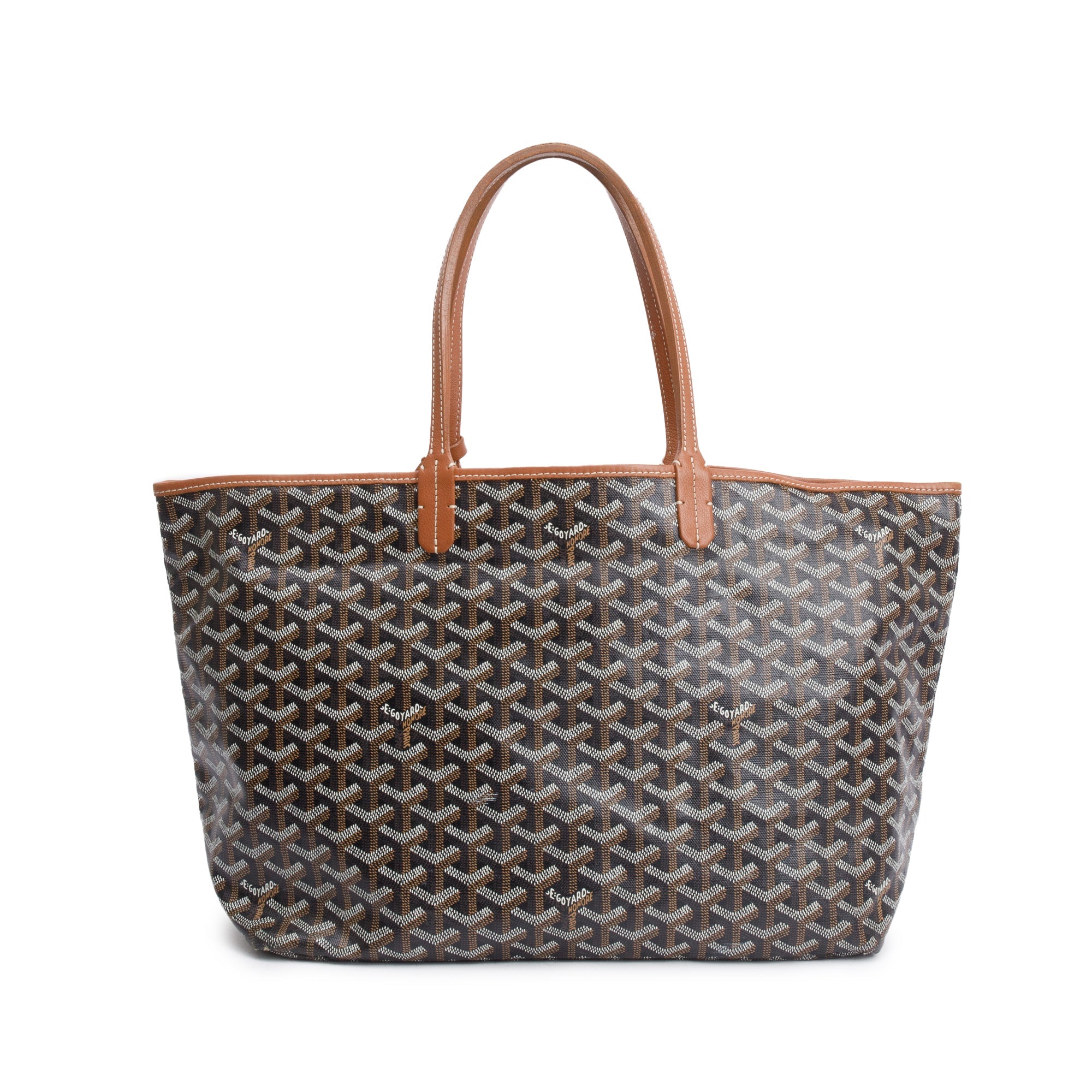 Goyard 2023 Brown Monogram Canvas Saint Louis Tote PM w/ Pouch