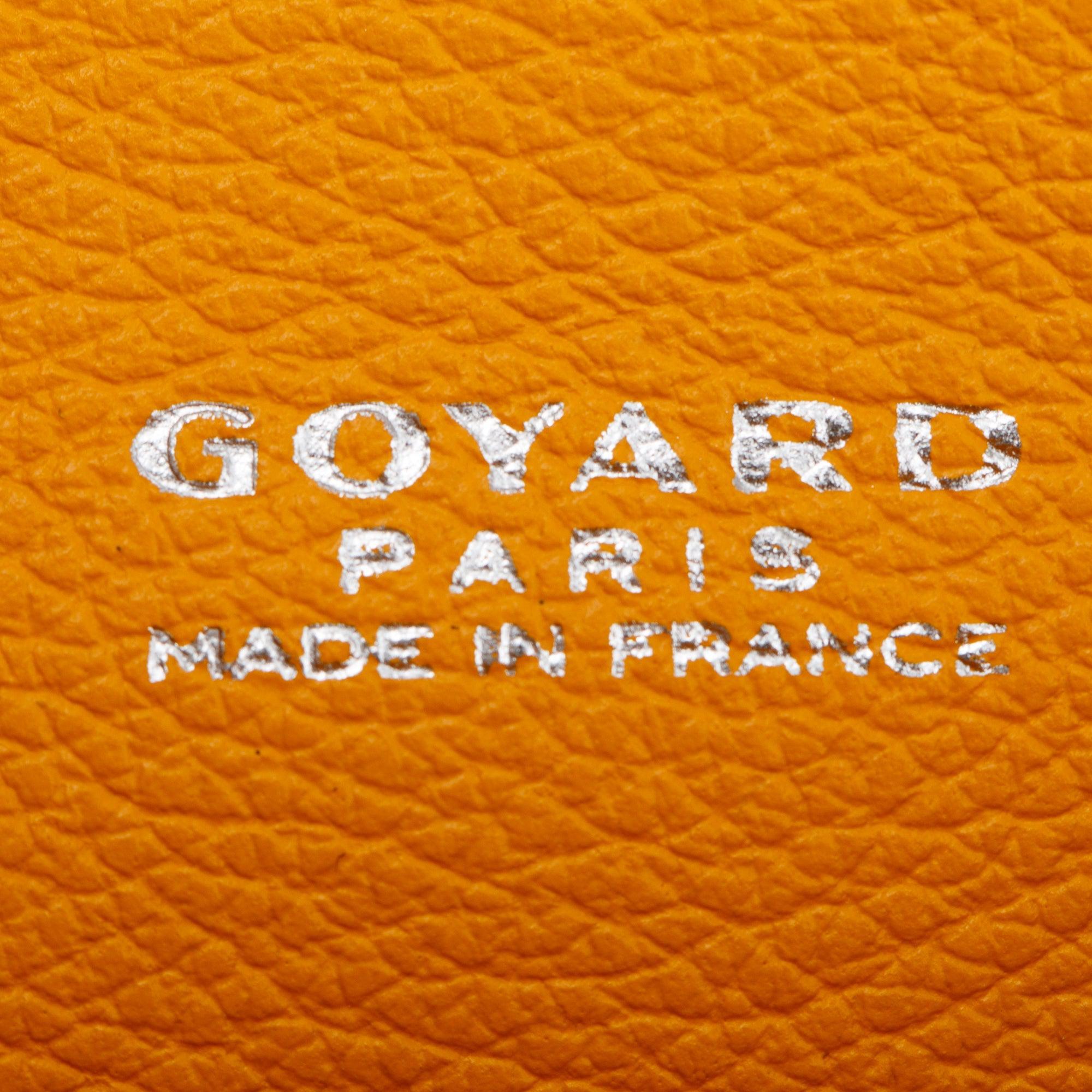 Goyard 2023 Green Leather & Goyardine Canvas Mini Saigon Bag w/ Strap & Receipt