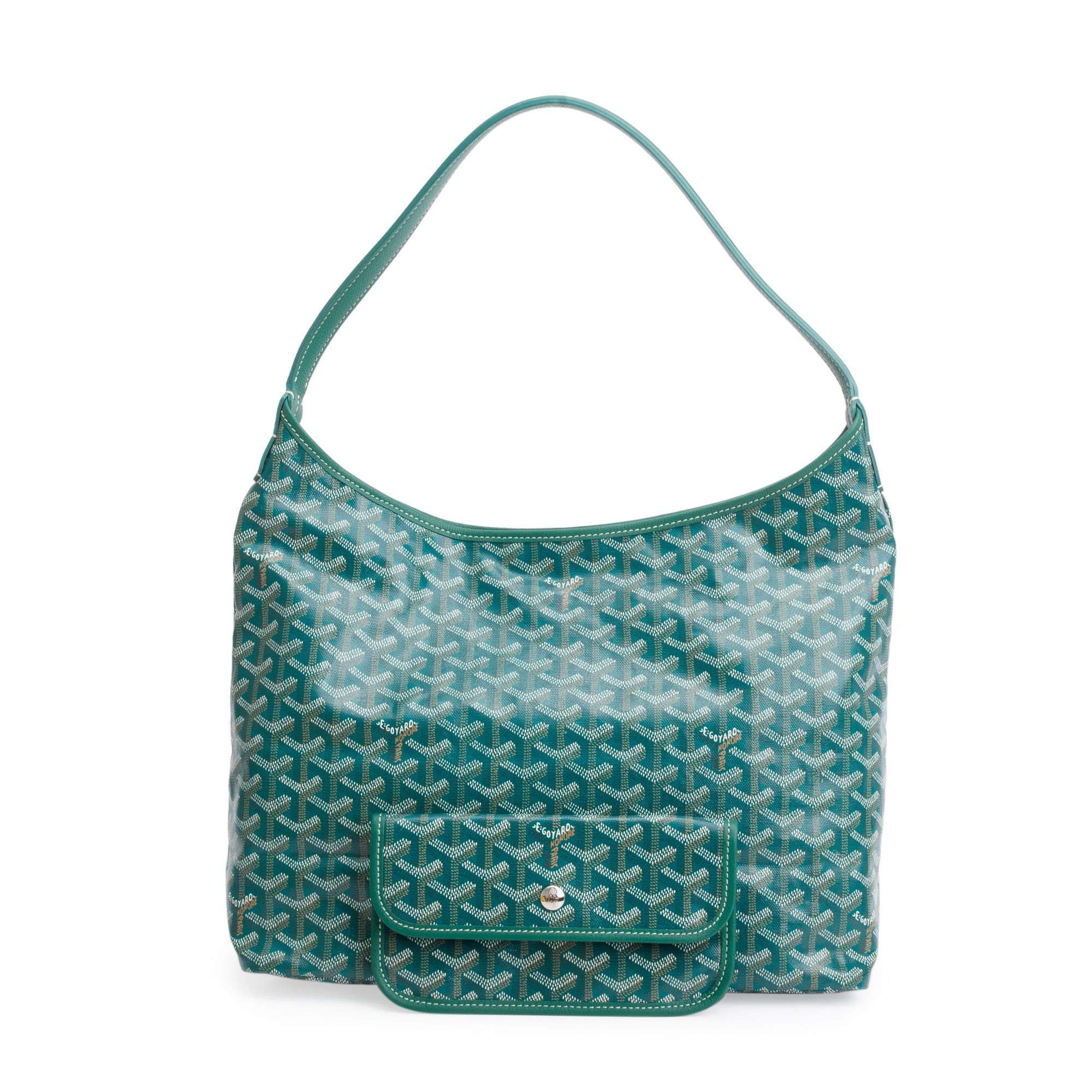Goyard 2023 Green Monogram Canvas Boheme Hobo Bag