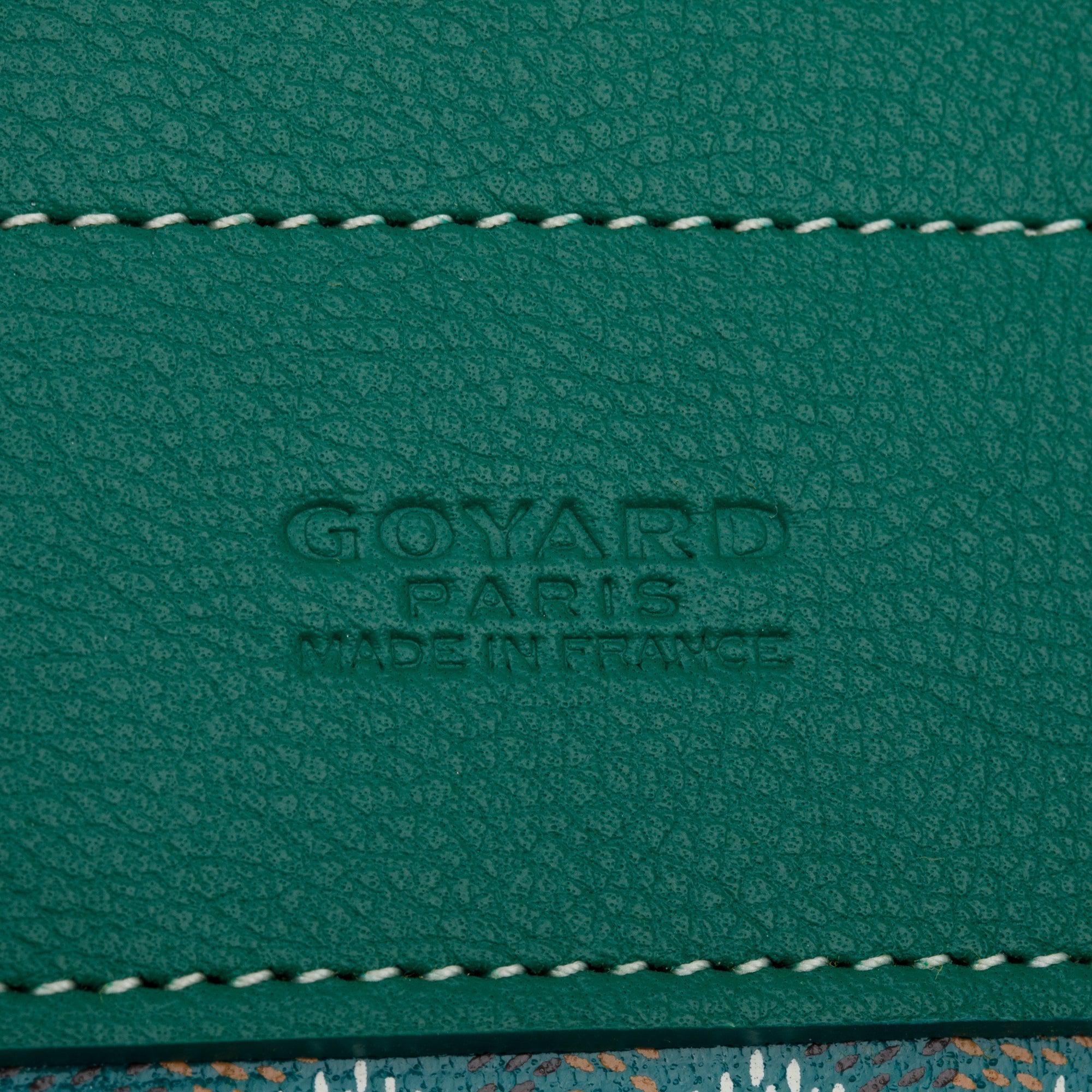 Goyard 2023 Green Monogram Canvas Calfskin Alpin Mini Backpack