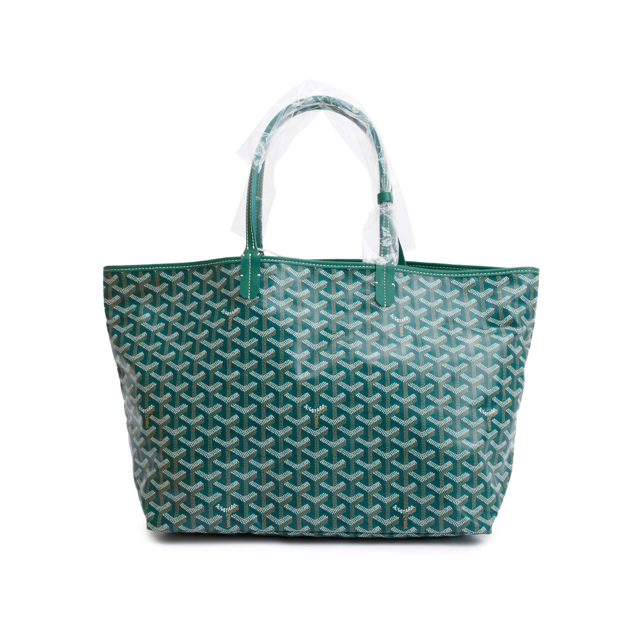 Goyard 2023 Green Monogram Canvas Saint Louis Tote PM w/ Pouch