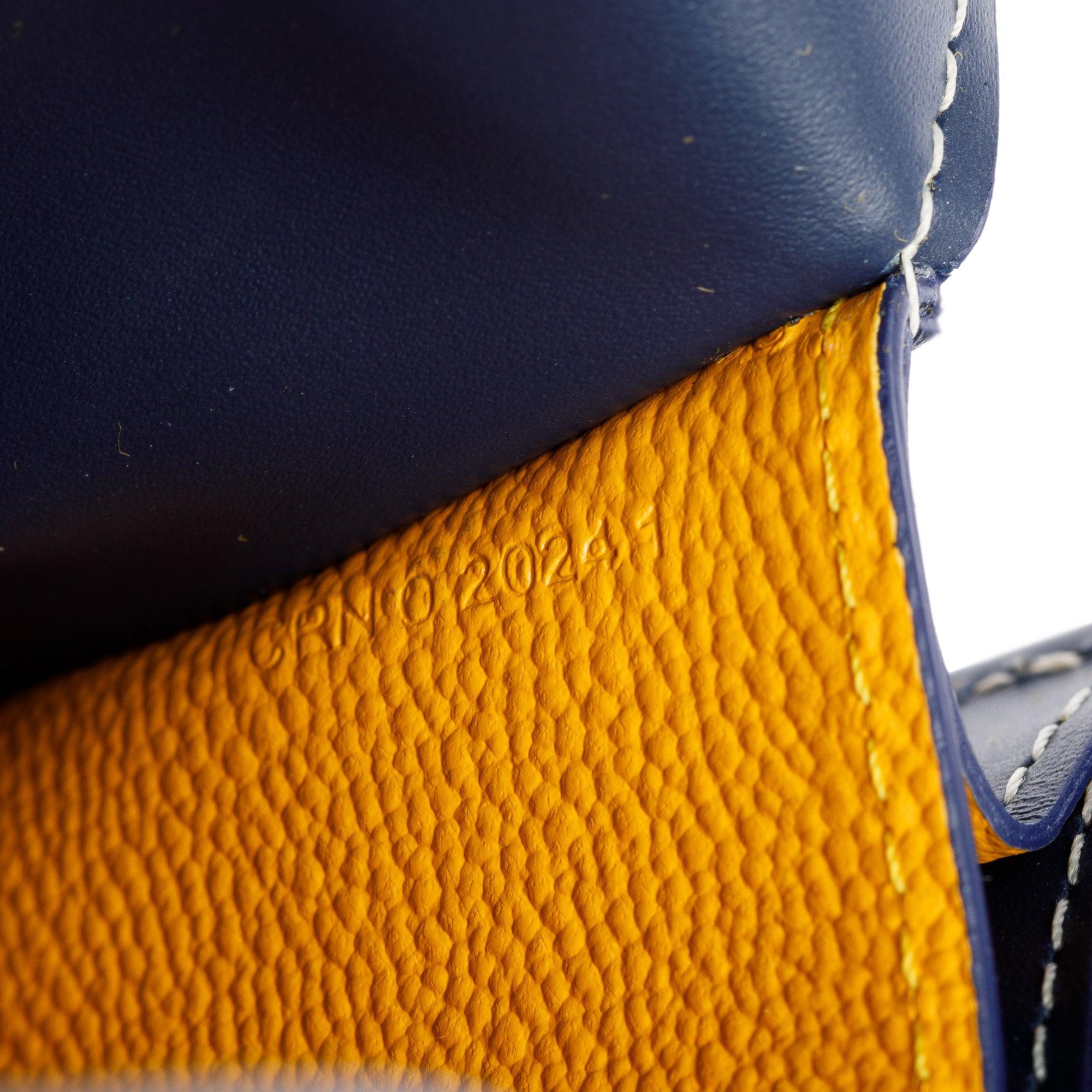 Goyard 2024 Blue Monogram Canvas Varenne Wallet Crossbody Bag