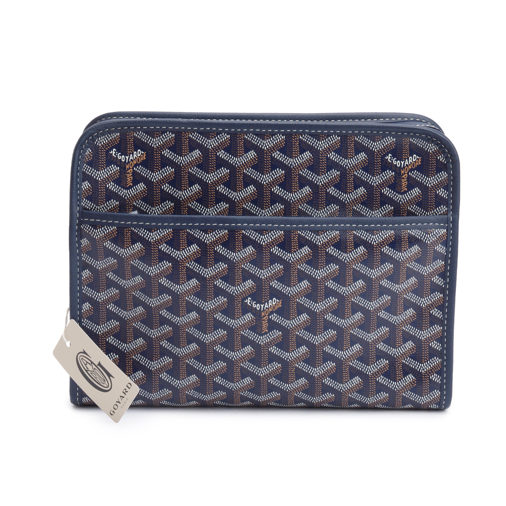 Goyard 2024 Navy Goyardine Jouvence Toiletry MM