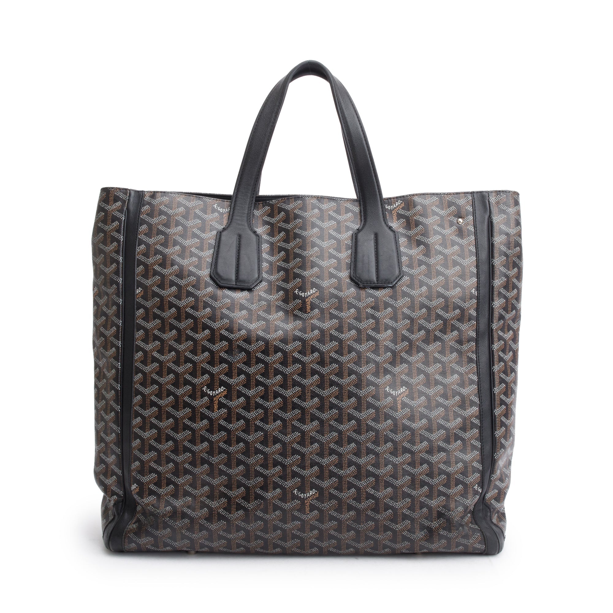 Goyard Black Goradine Canvas Voltaire Tote
