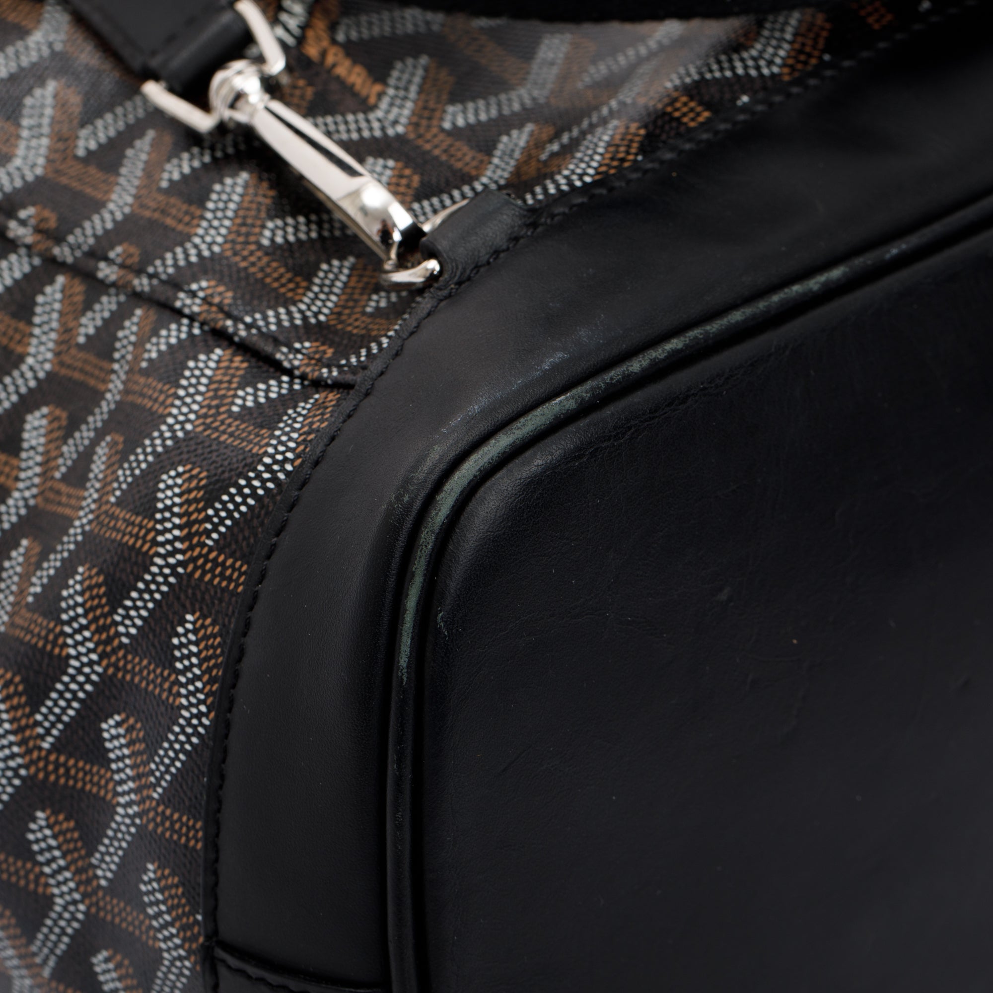 Goyard Black Goyardine Calfskin Alpin Backpack MM