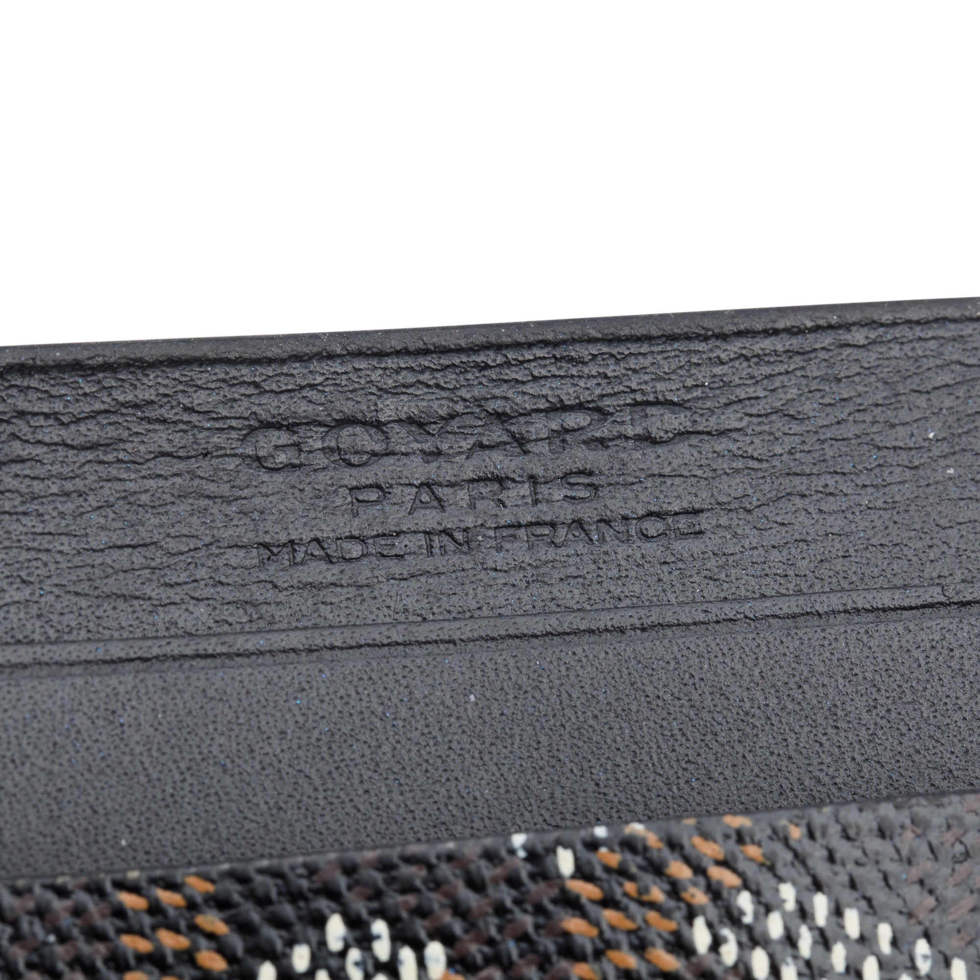 Goyard Black Leather & Coated Canvas Saint Sulpice Card Holder