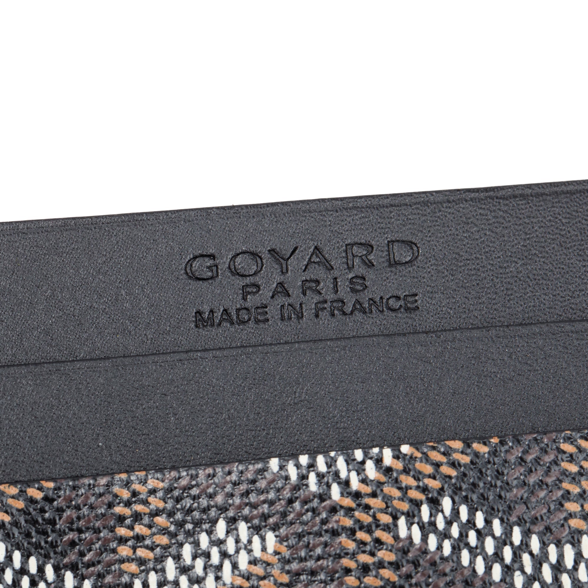 Goyard Black Leather & Coated Canvas Saint Sulpice Card Holder w/ Box