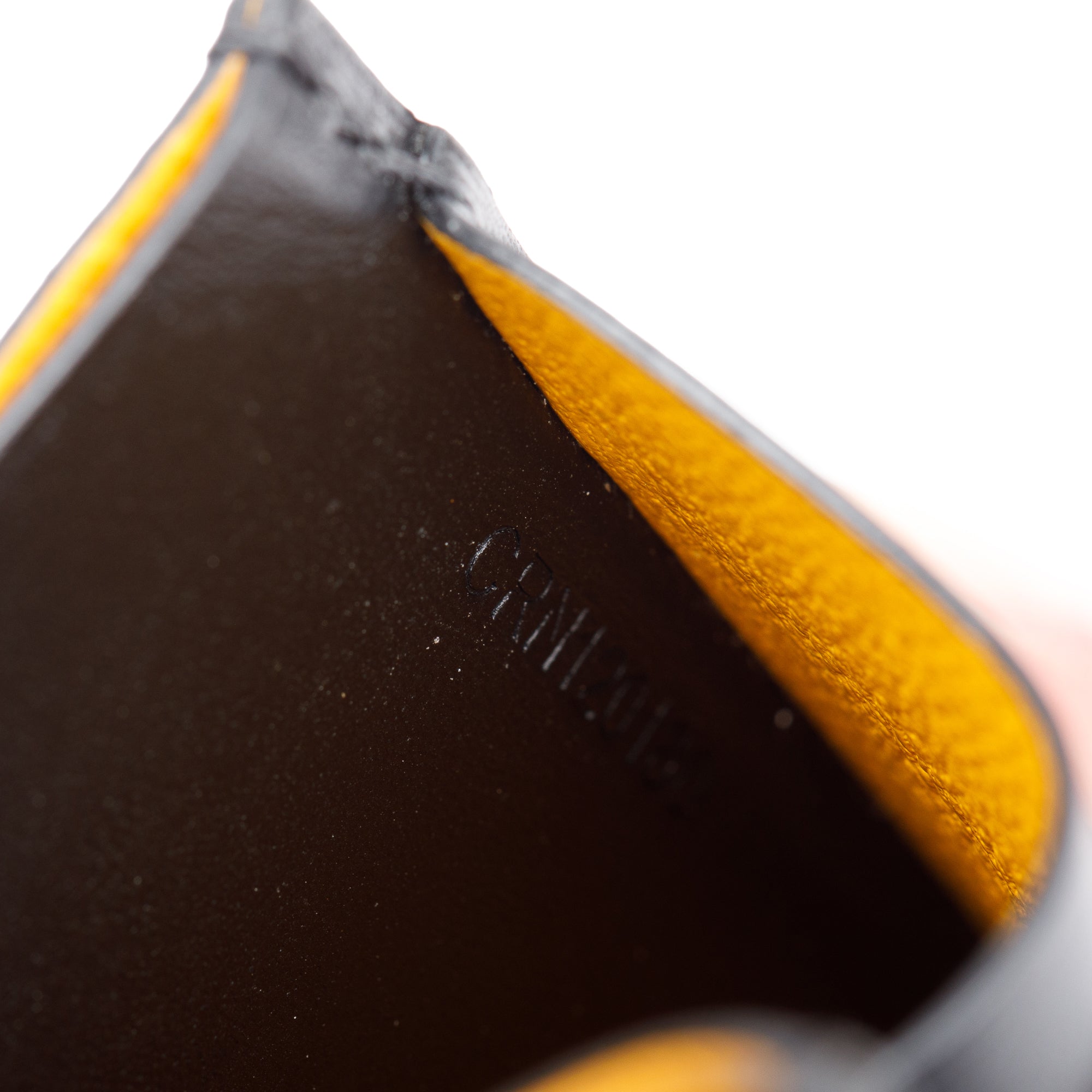 Goyard Black Leather & Coated Canvas Saint Sulpice Card Holder w/ Box