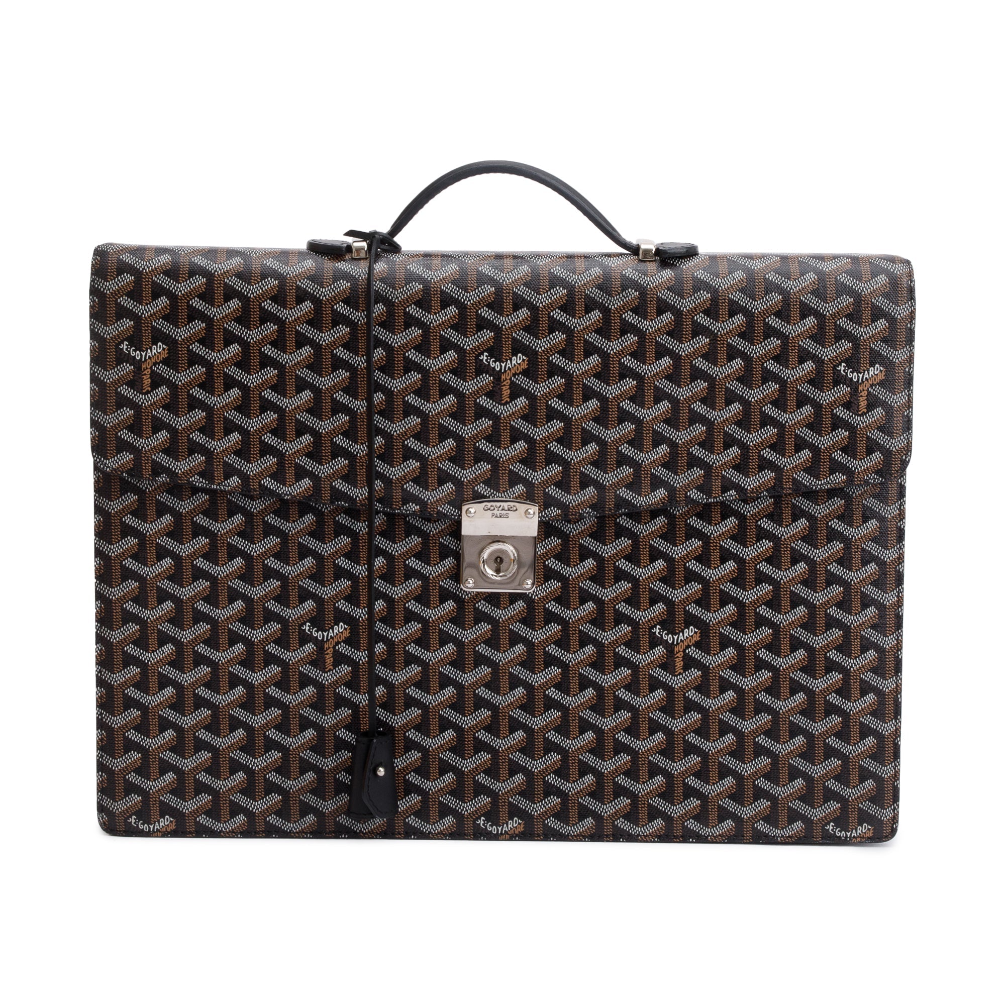 Goyard Black Monogram Canvas Chypre Deux Soufflets Briefcase