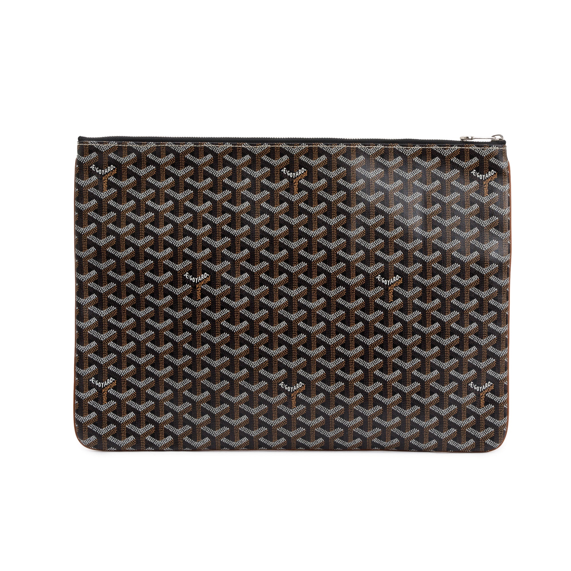 Goyard Black Monogram Canvas Senat Pochette GM